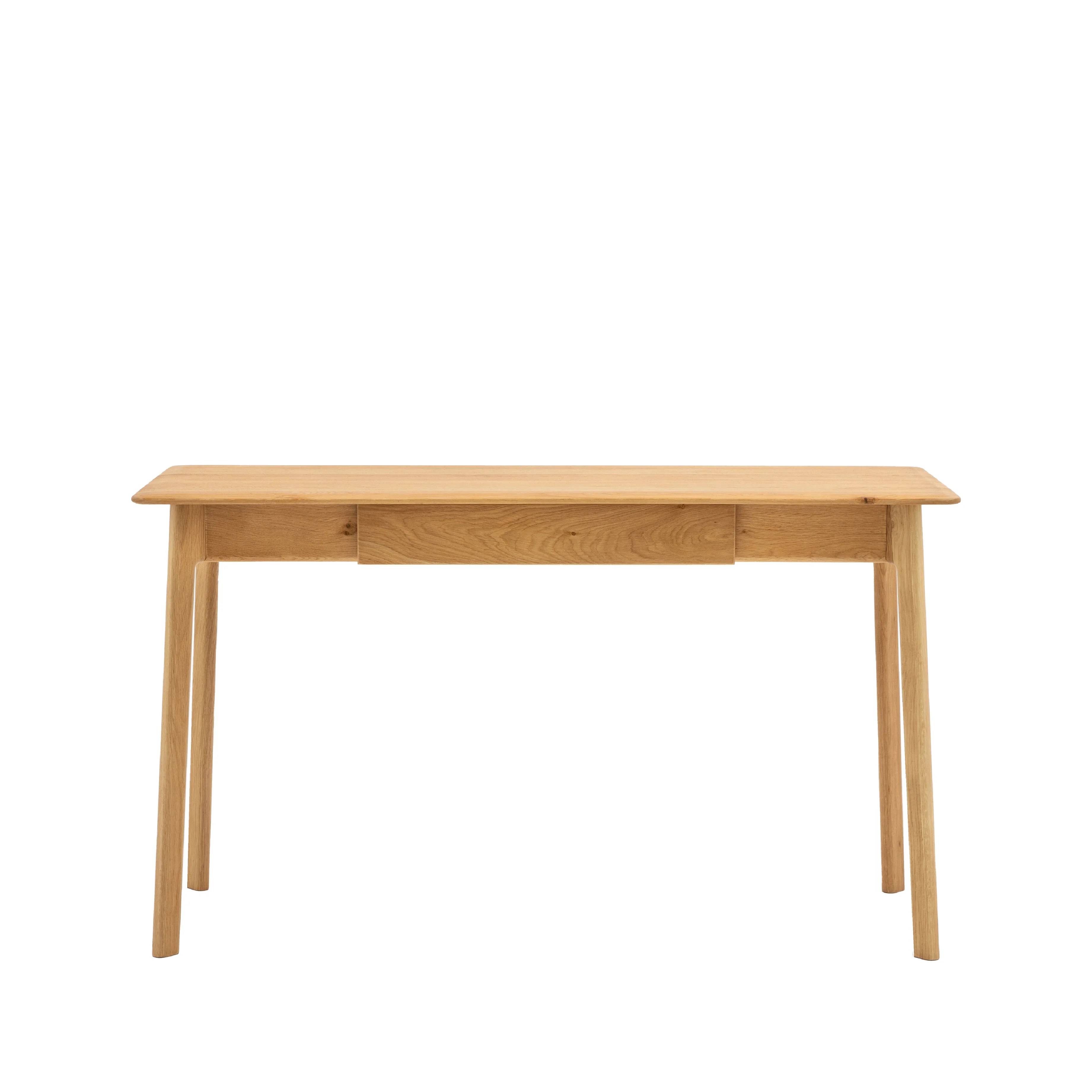 Madrid Mid-Century Scandi 1 Drawer Desk | Oak - Image 4