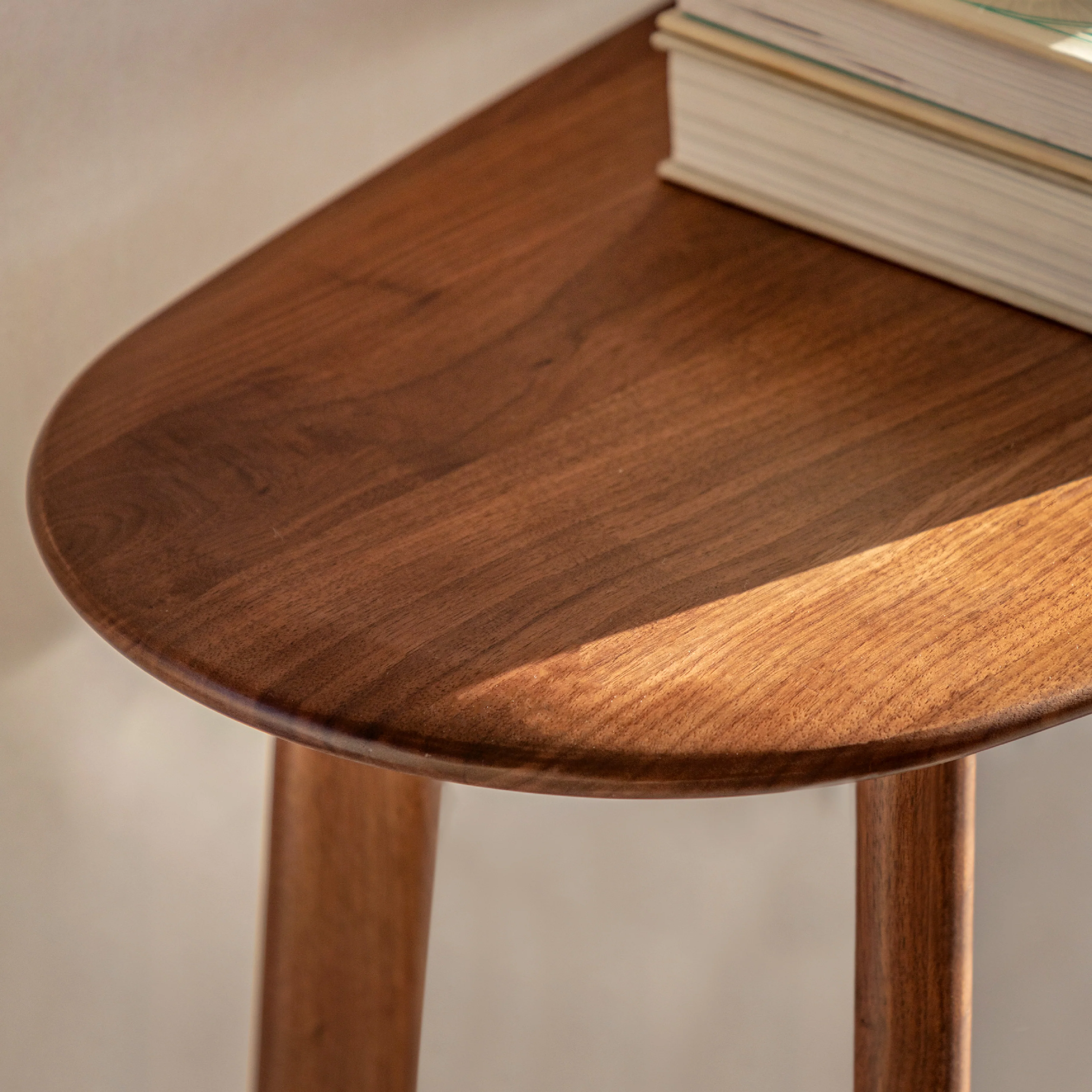 Madrid Mid-Century Scandi Console Table | Walnut - Image 2