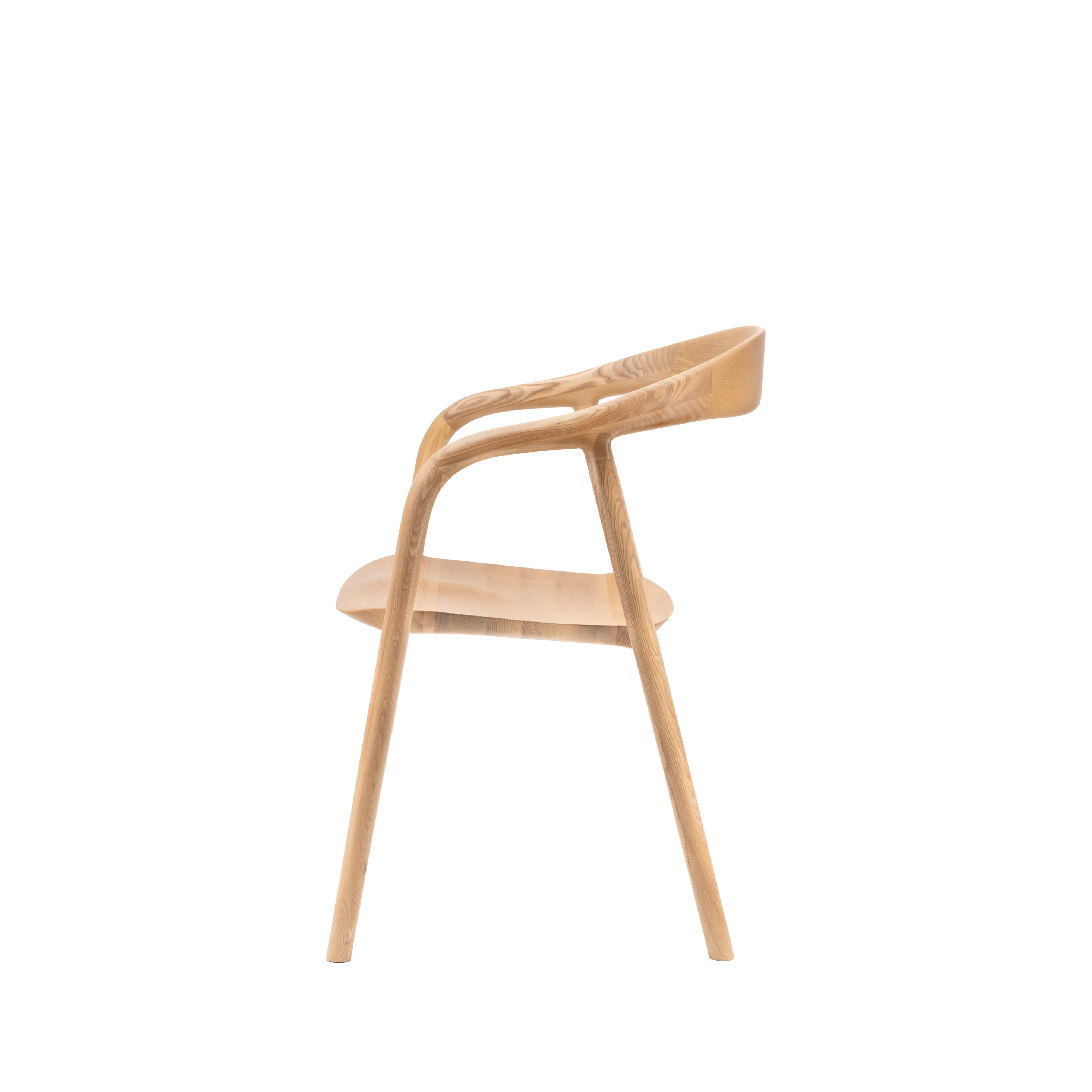 Madrid Mid-Century Scandi Dining Chairs | Natural | Set of 2 - Image 3