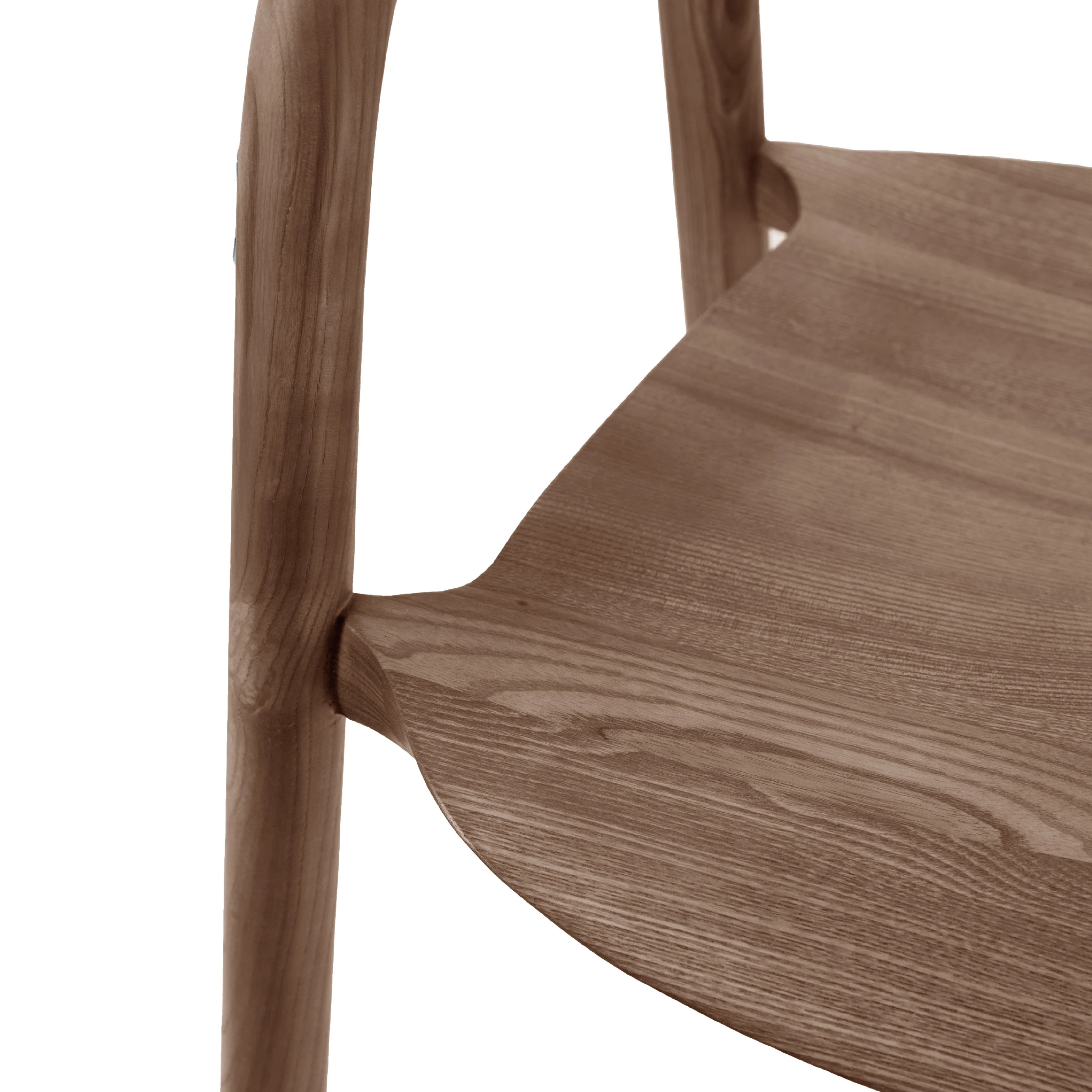 Madrid Mid-Century Scandi Dining Chairs | Walnut | Set of 2 - Image 4