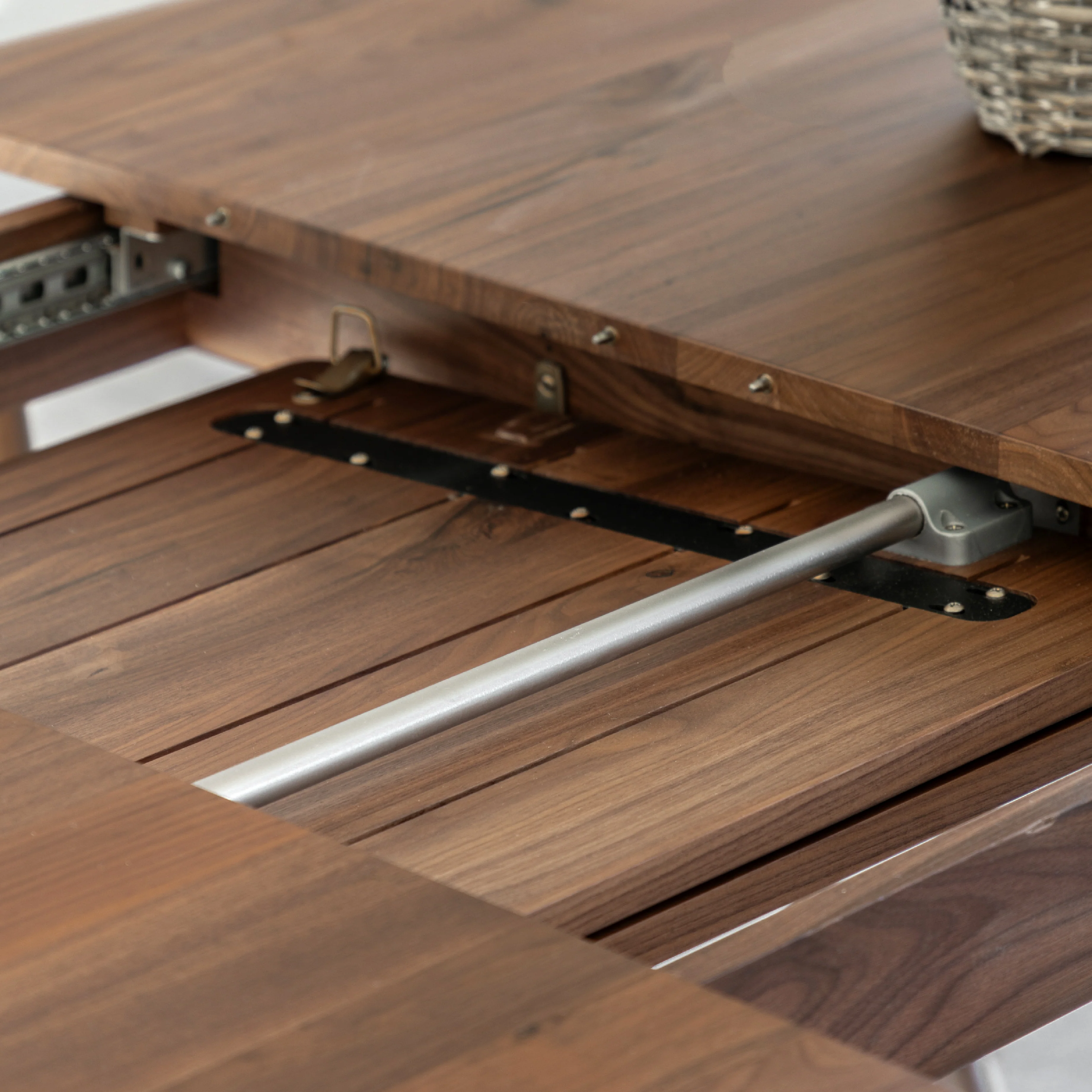 Madrid Mid-Century Scandi Extending Dining Table | Walnut - Image 5