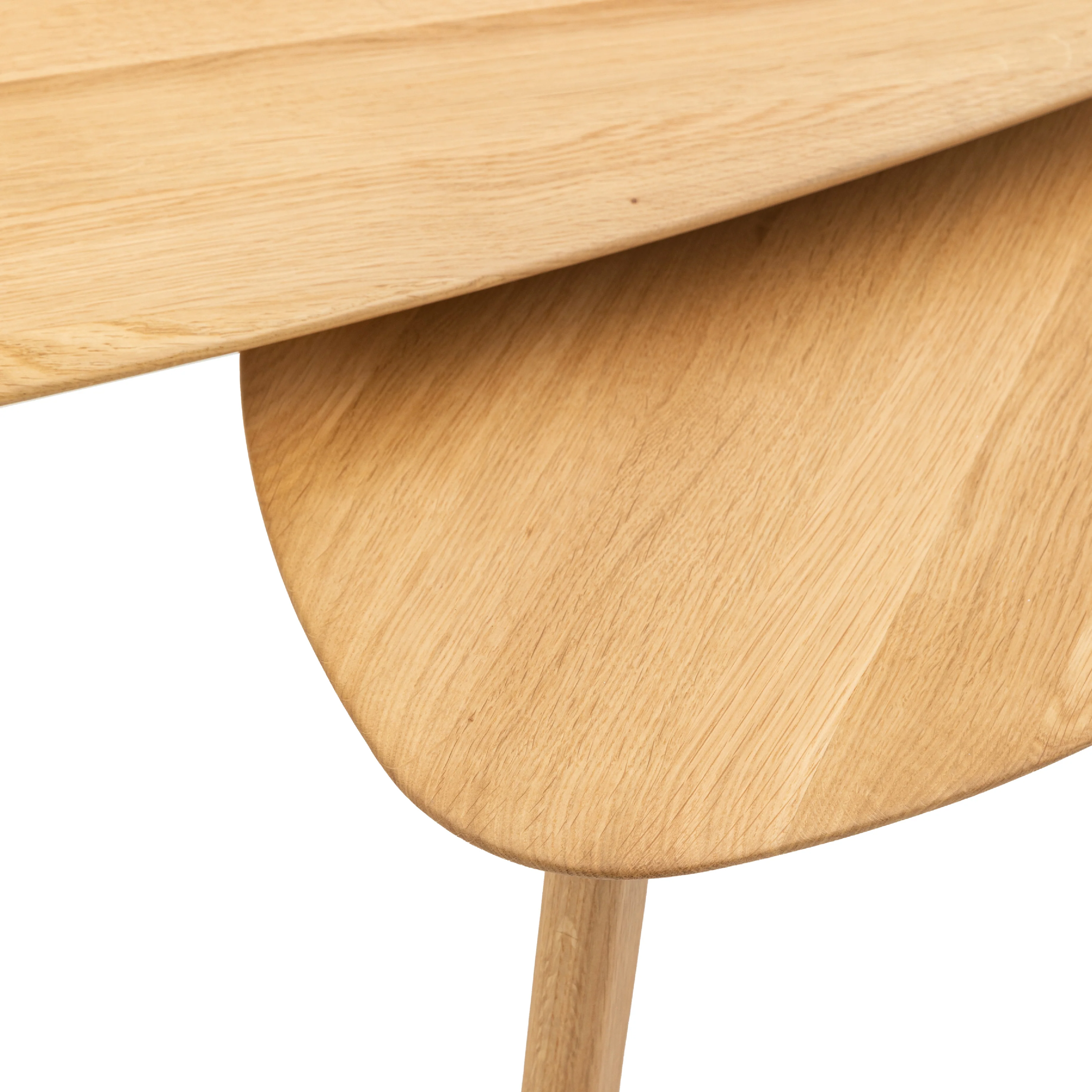 Madrid Mid-Century Scandi Nesting Coffee Tables | Natural | Set of 2 - Image 5