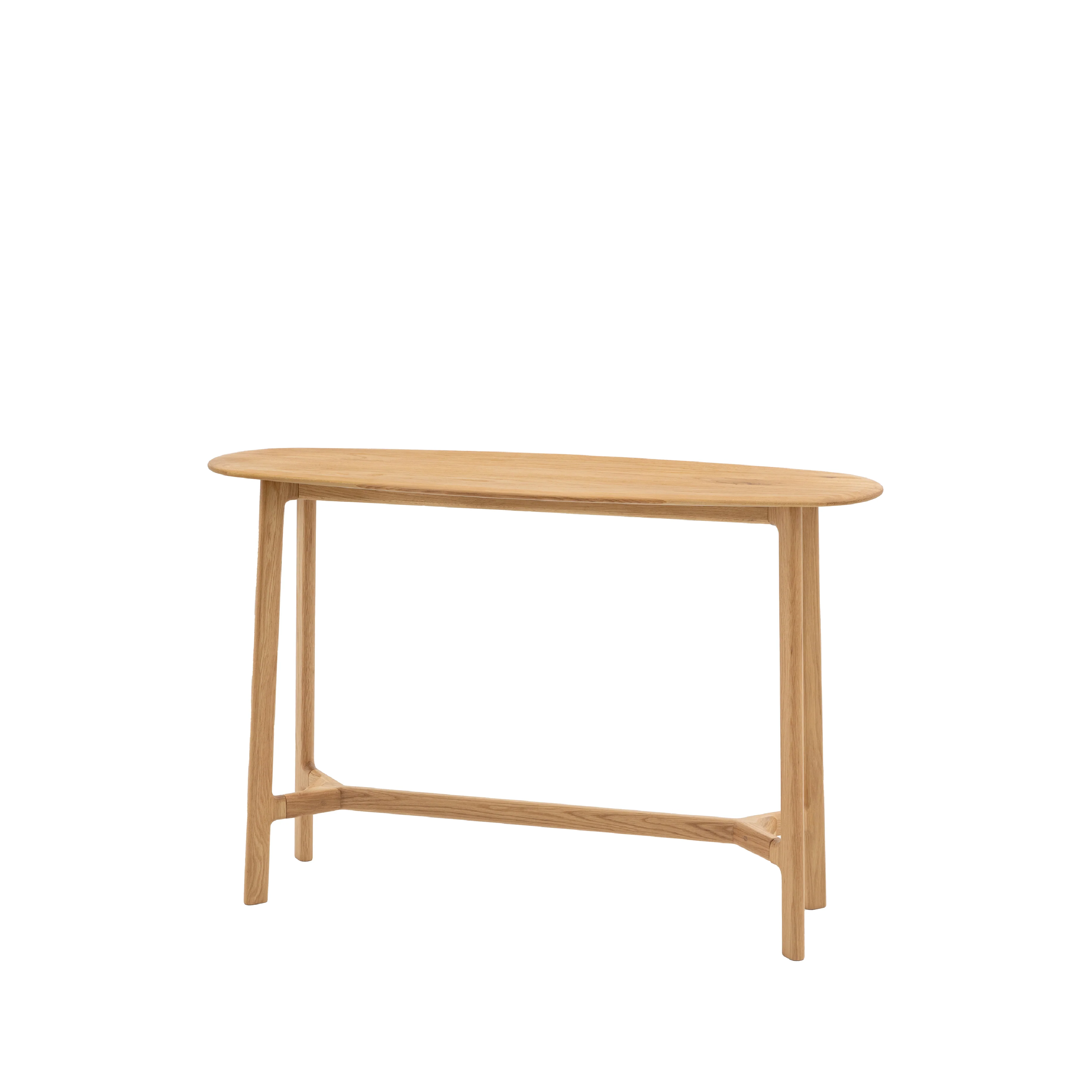 Madrid Mid-Century Scandi Oak Console Table | Natural - Image 3