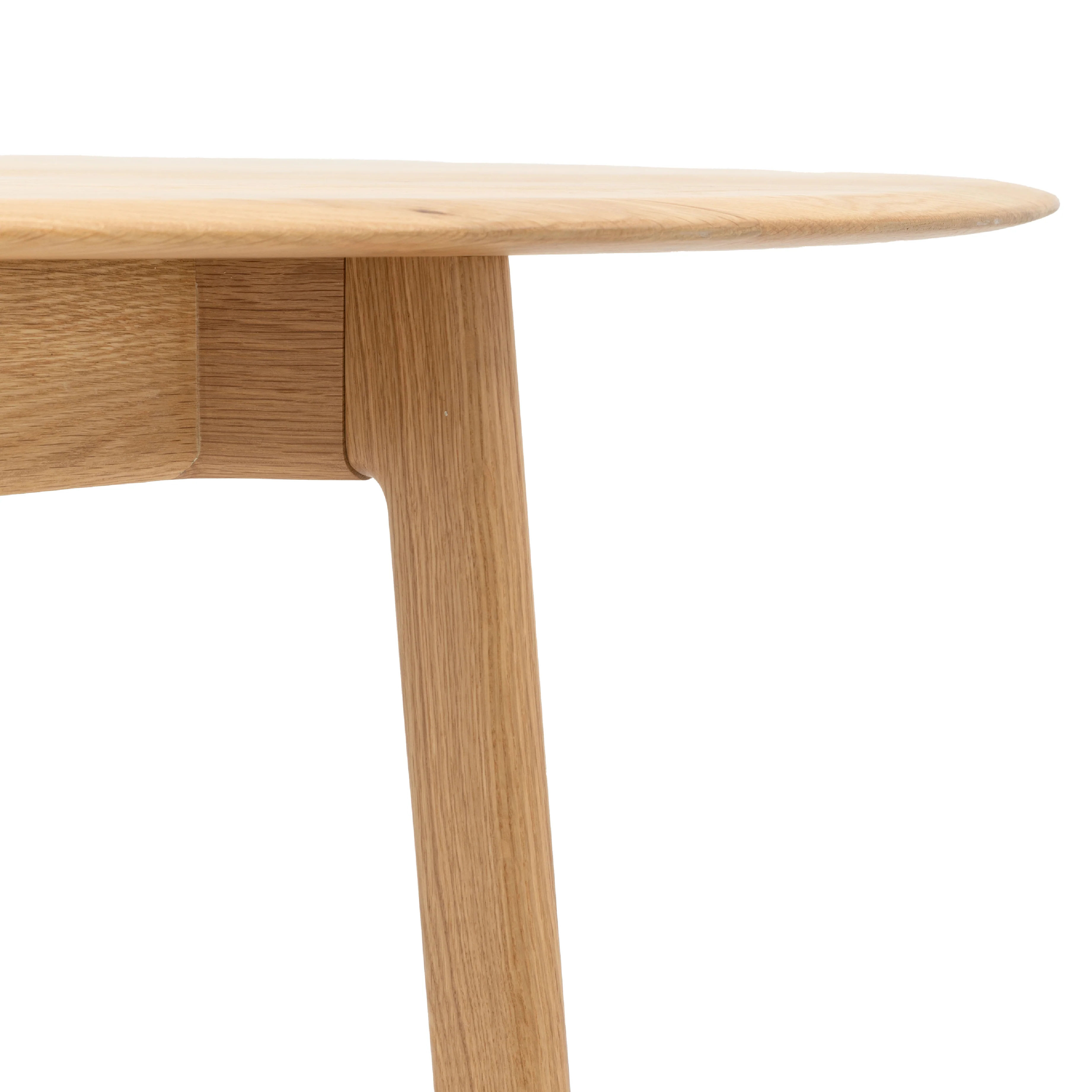 Madrid Mid-Century Scandi Oval Dining Table | Natural Oak - Image 5