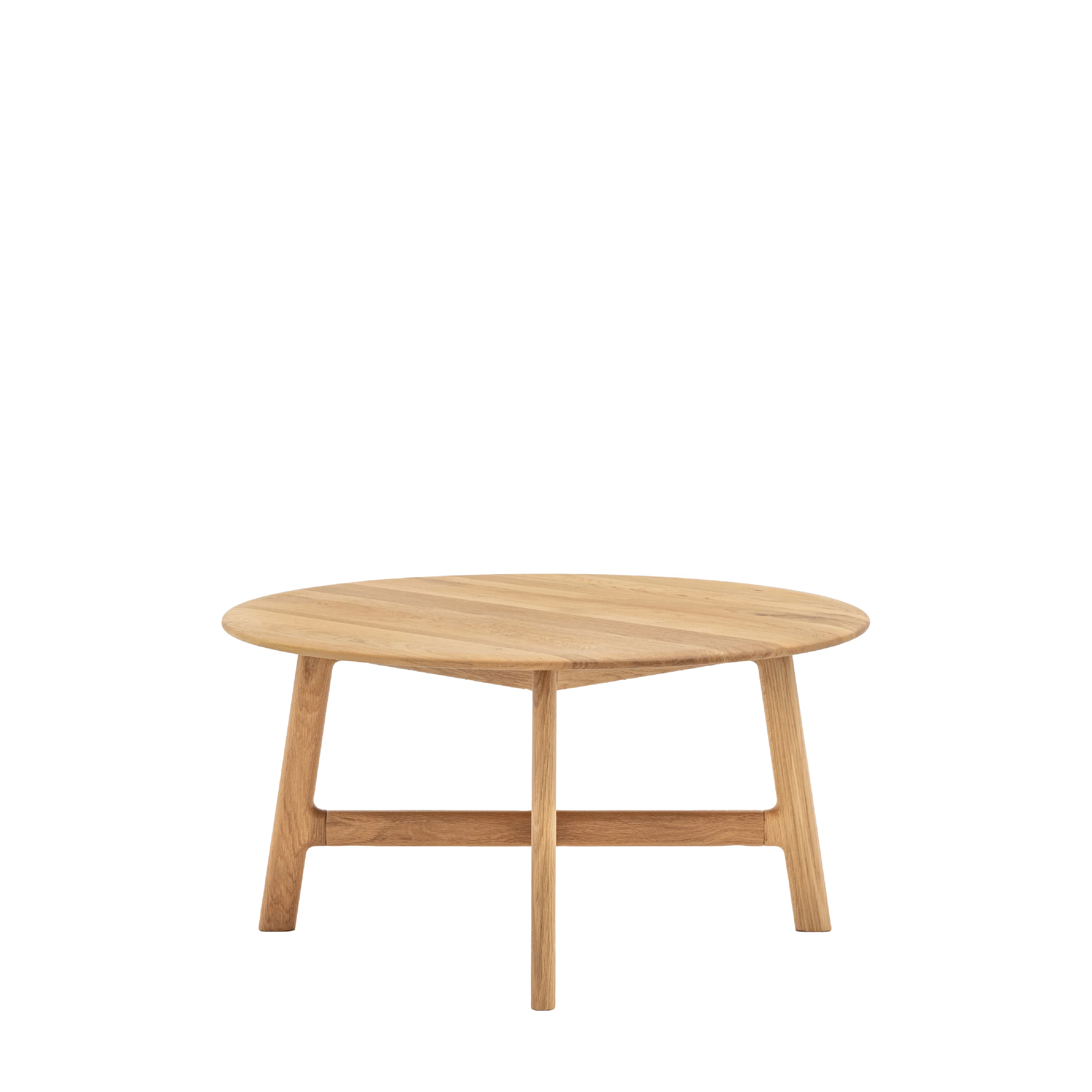 Madrid Round Mid-Century Scandi Coffee Table | Oak - Image 4