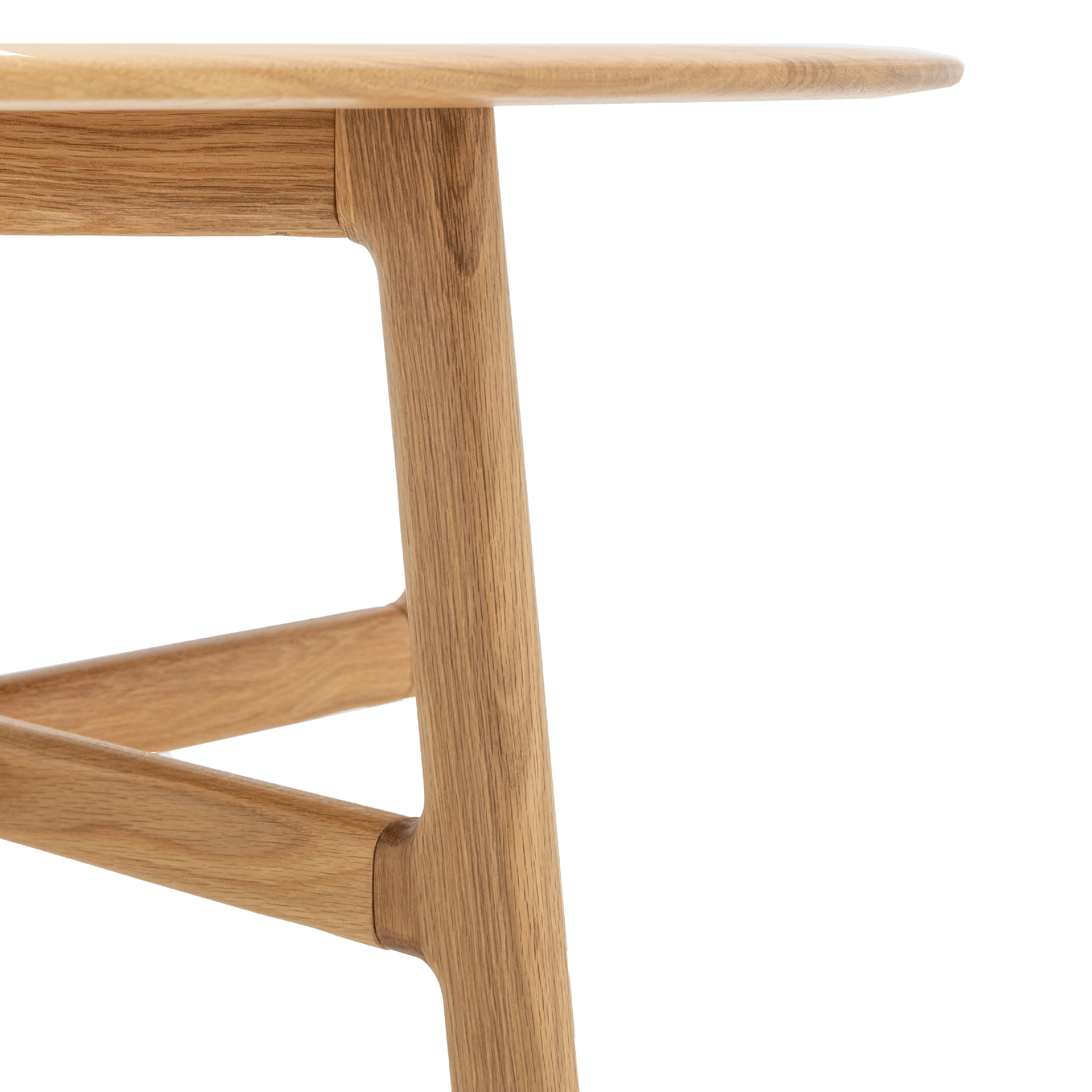 Madrid Round Mid-Century Scandi Coffee Table | Oak - Image 5