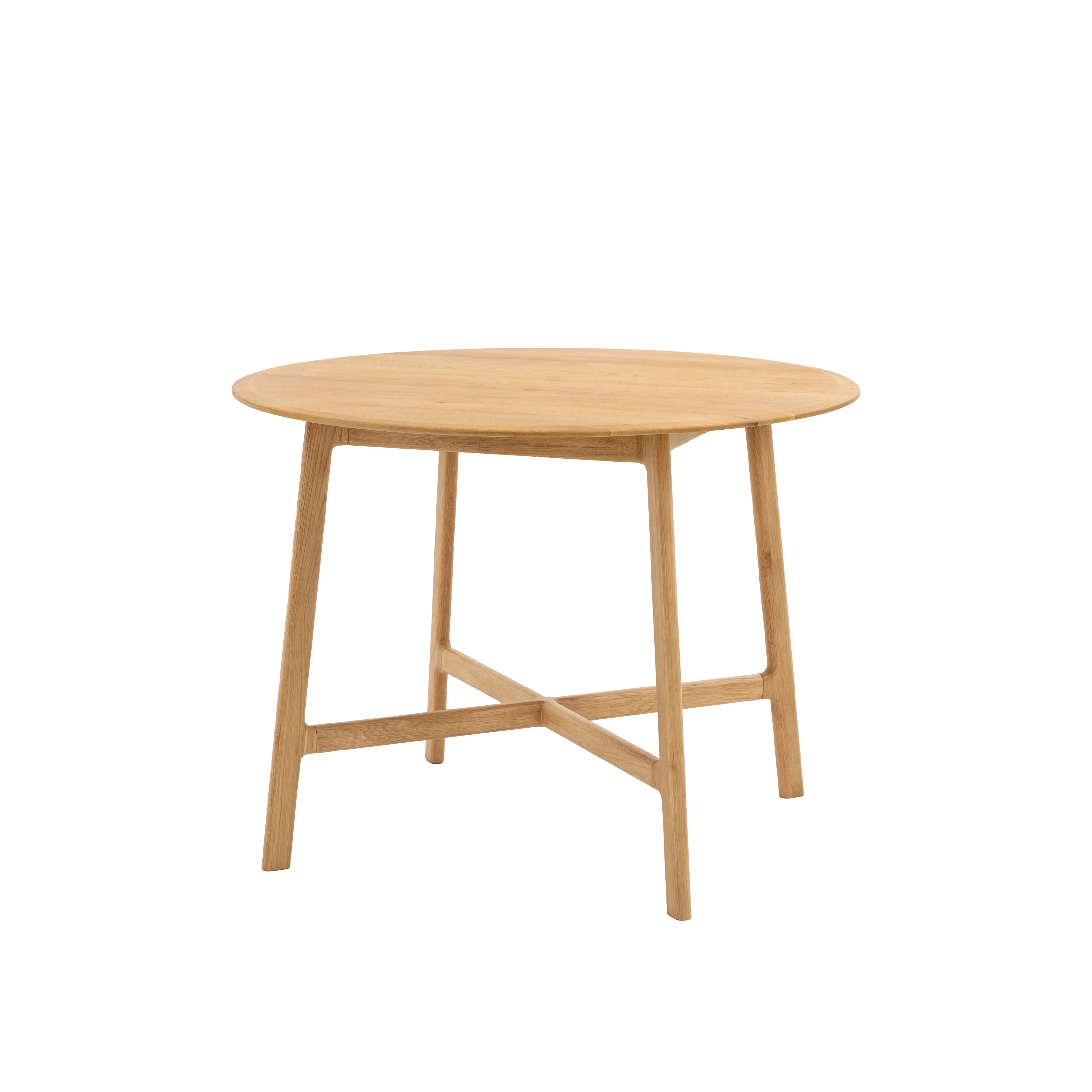 Madrid Round Mid-Century Scandi Dining Table | Oak - Image 3