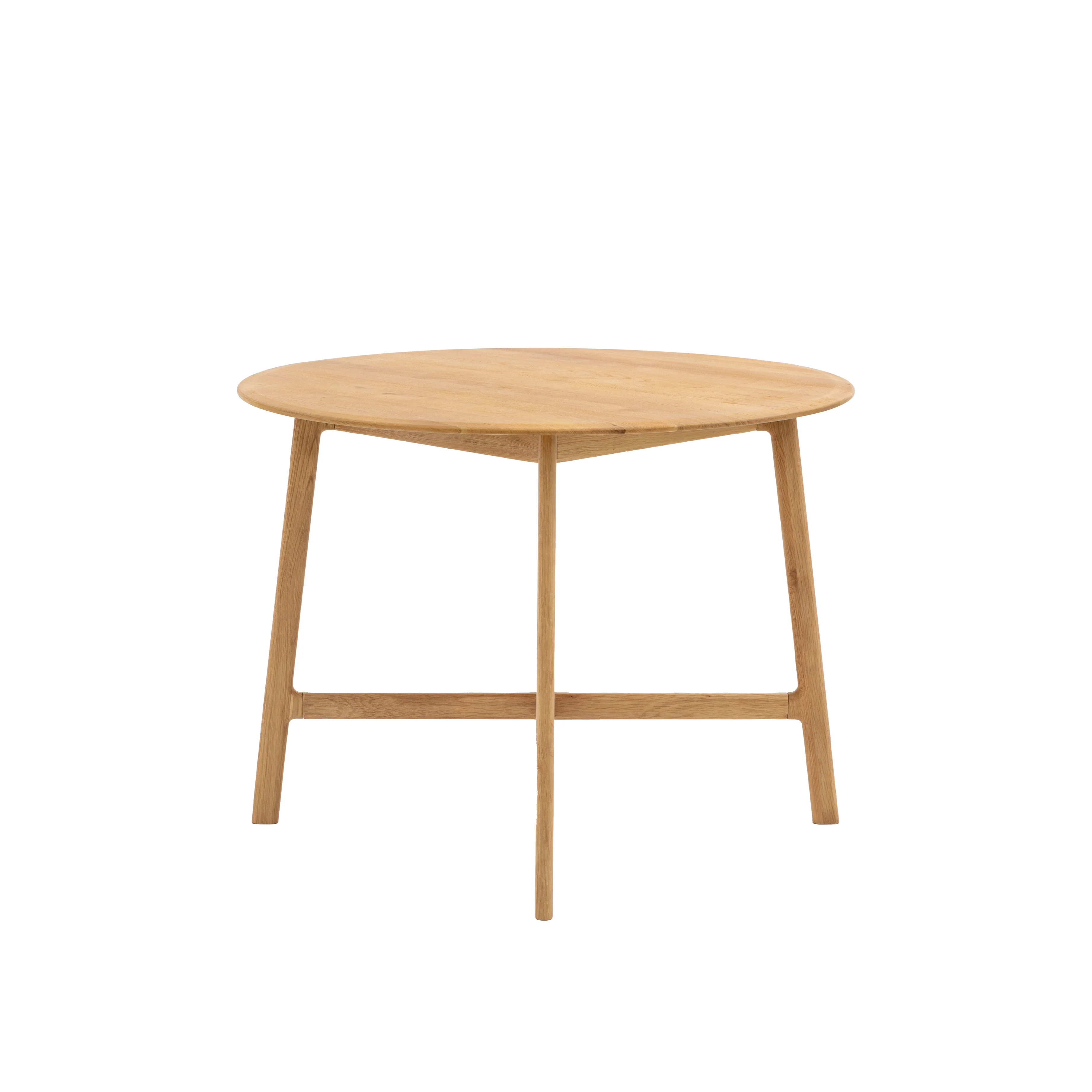 Madrid Round Mid-Century Scandi Dining Table | Oak - Image 4