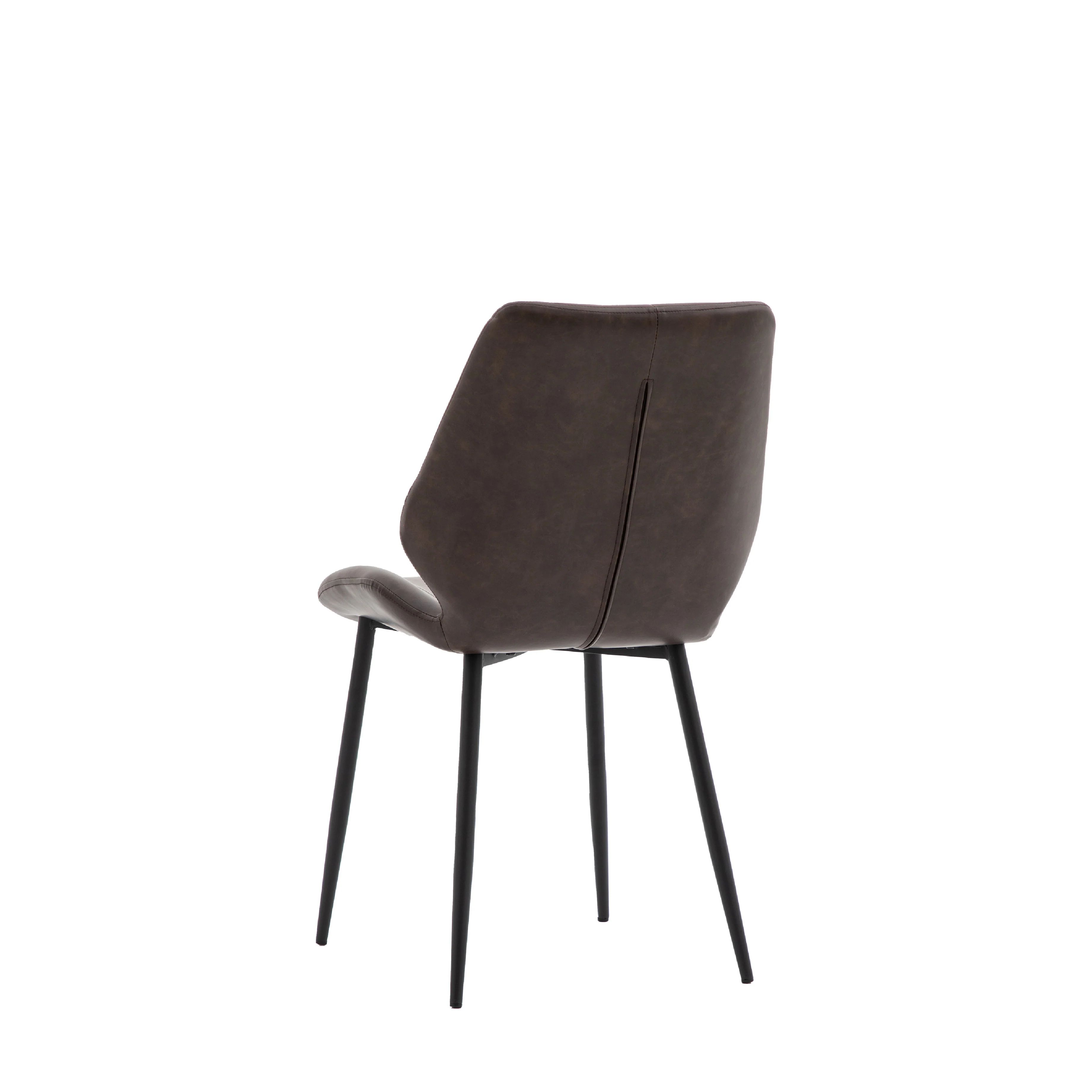 Manford Mid-Century Modern Dining Chairs | Brown | Set of 2 - Image 4