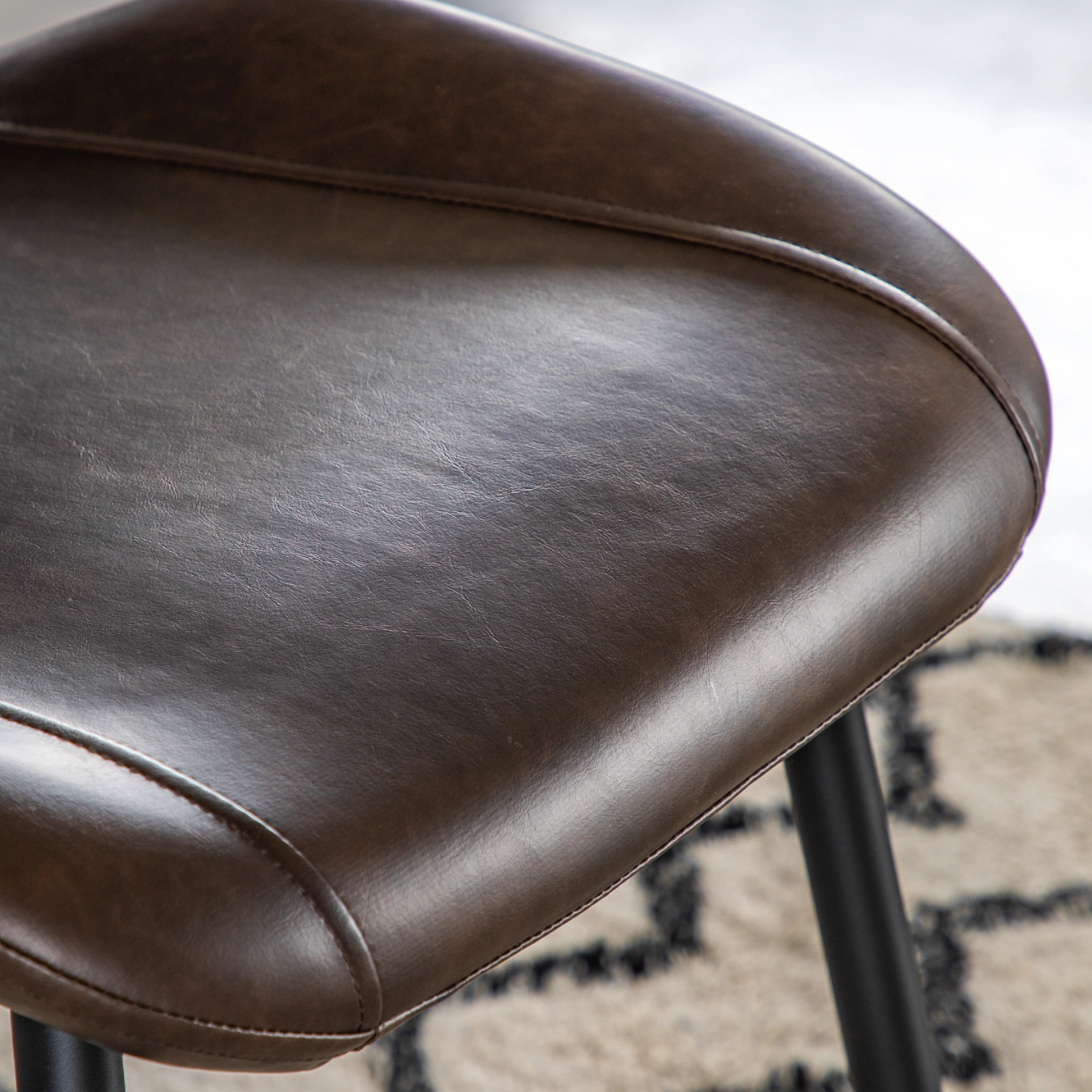Manford Mid-Century Modern Dining Chairs | Brown | Set of 2 - Image 5