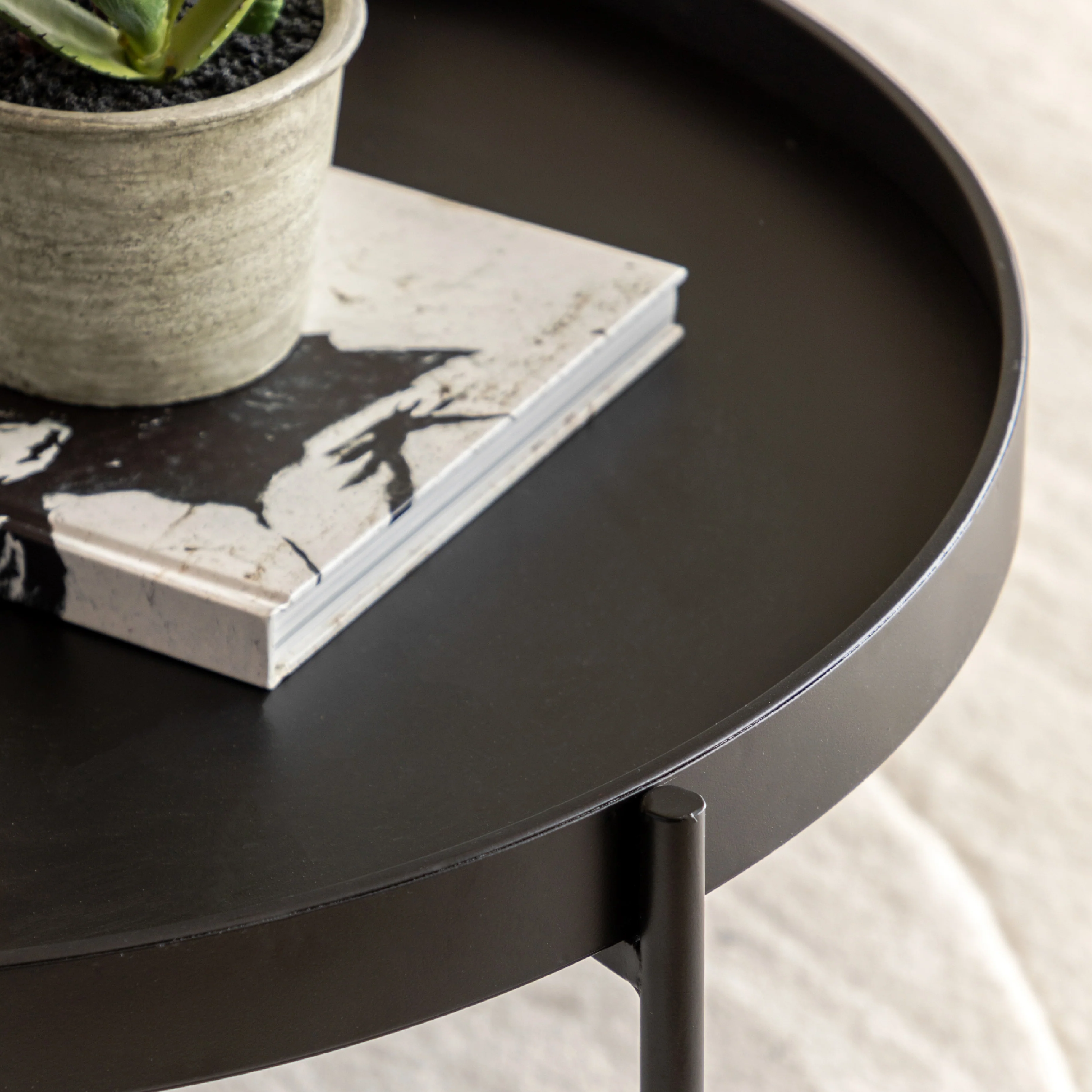 Melbury Handle Coffee Table | Black - Image 2