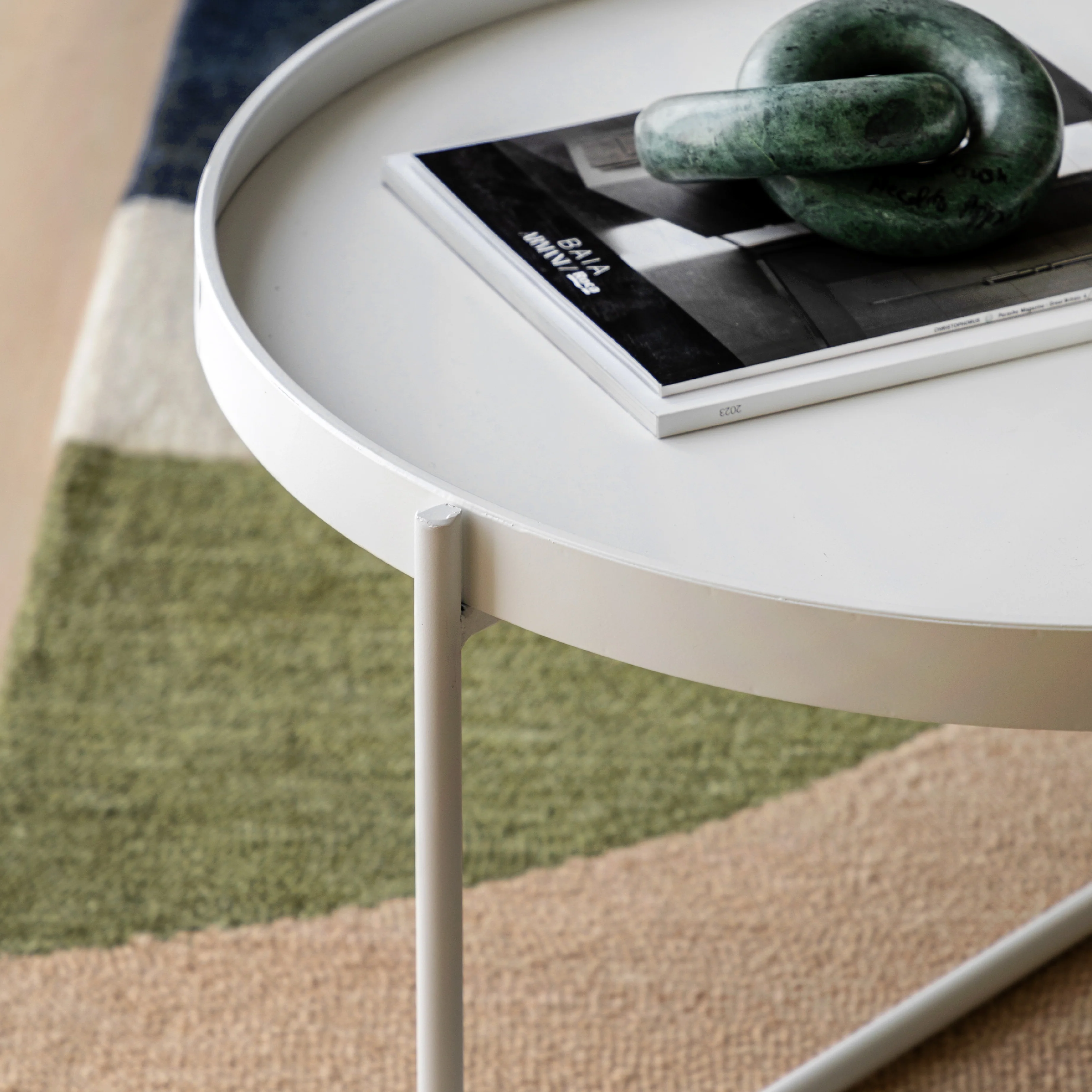 Melbury Handle Coffee Table | White - Image 2
