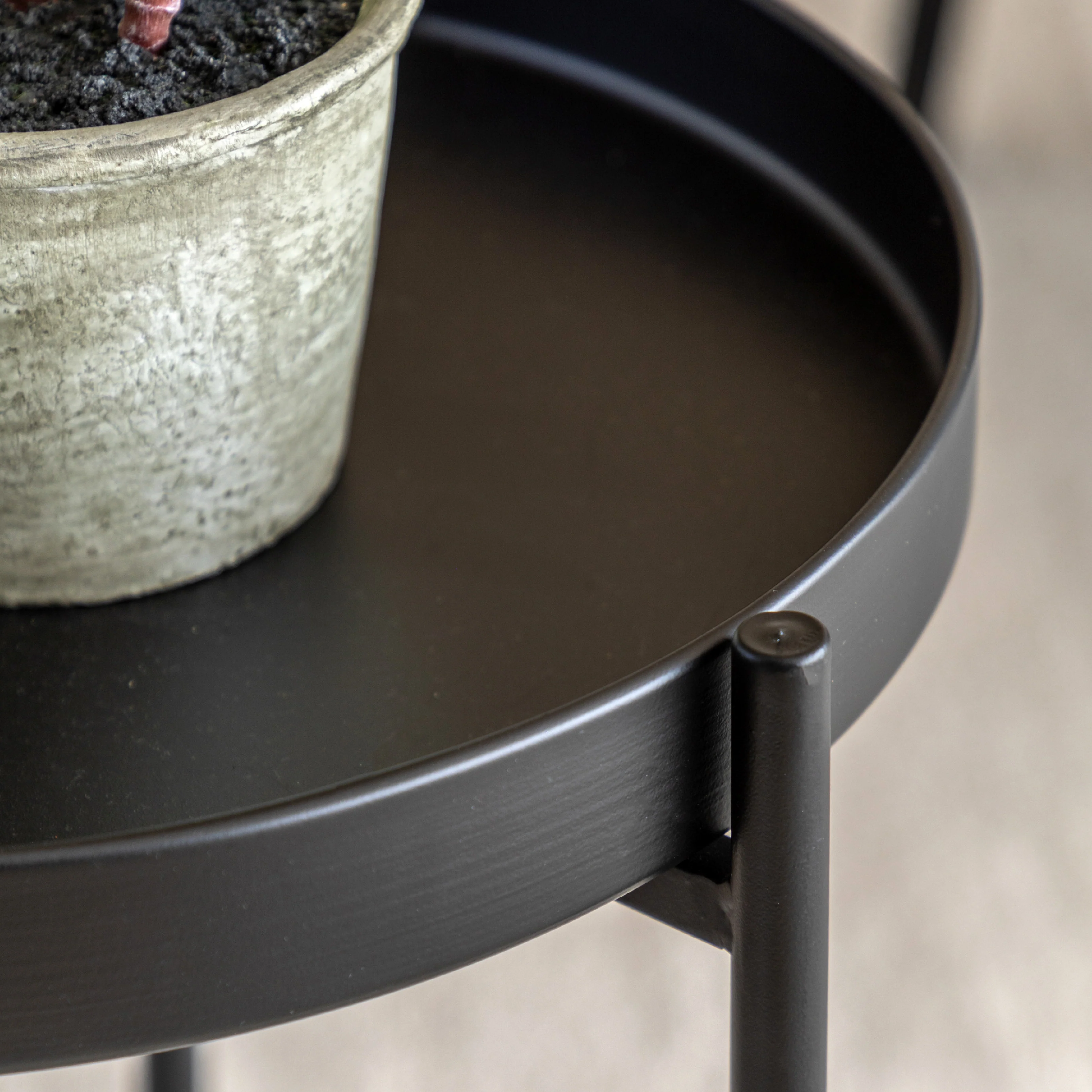 Melbury Handle Side Table | Black - Image 2