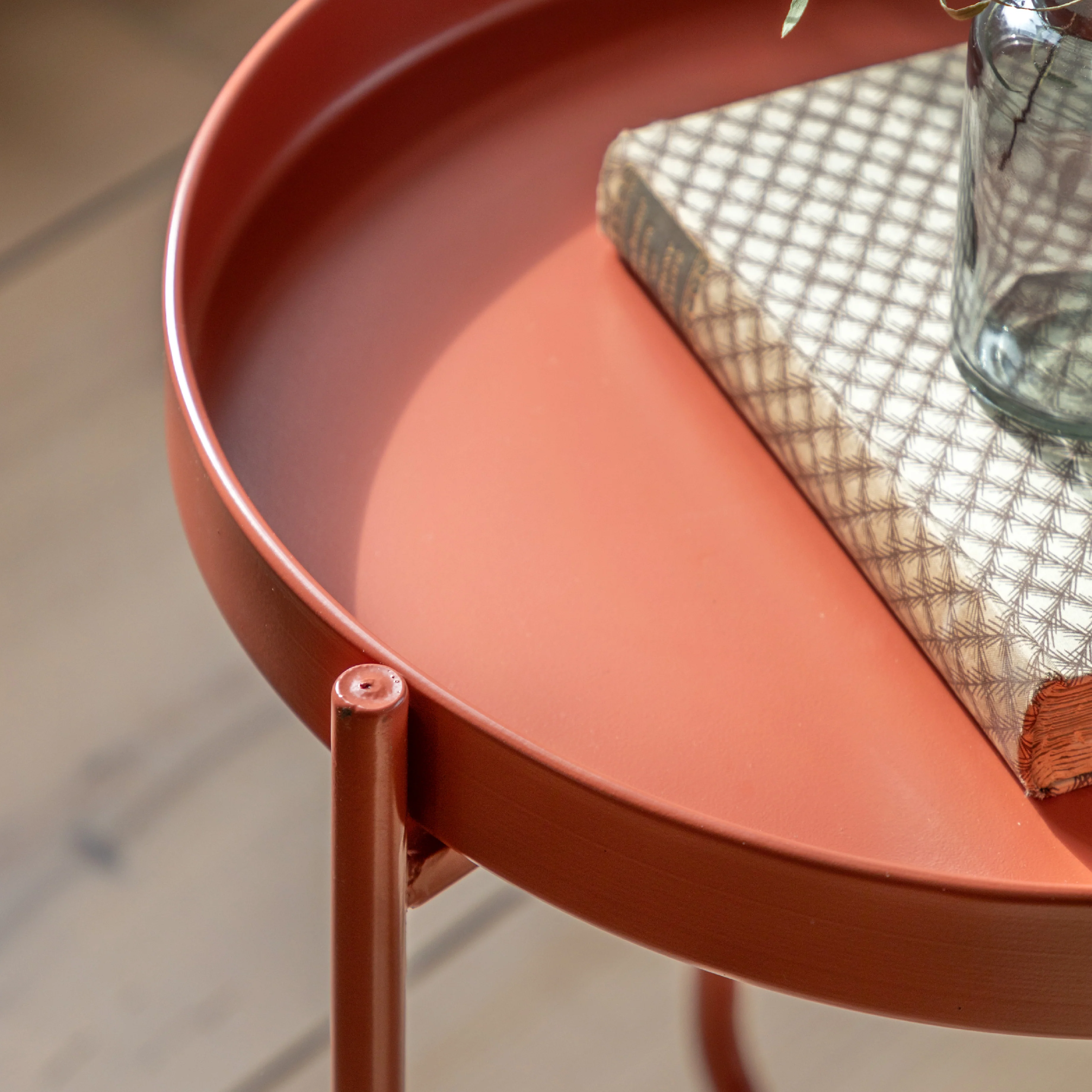 Melbury Handle Side Table | Coral - Image 2