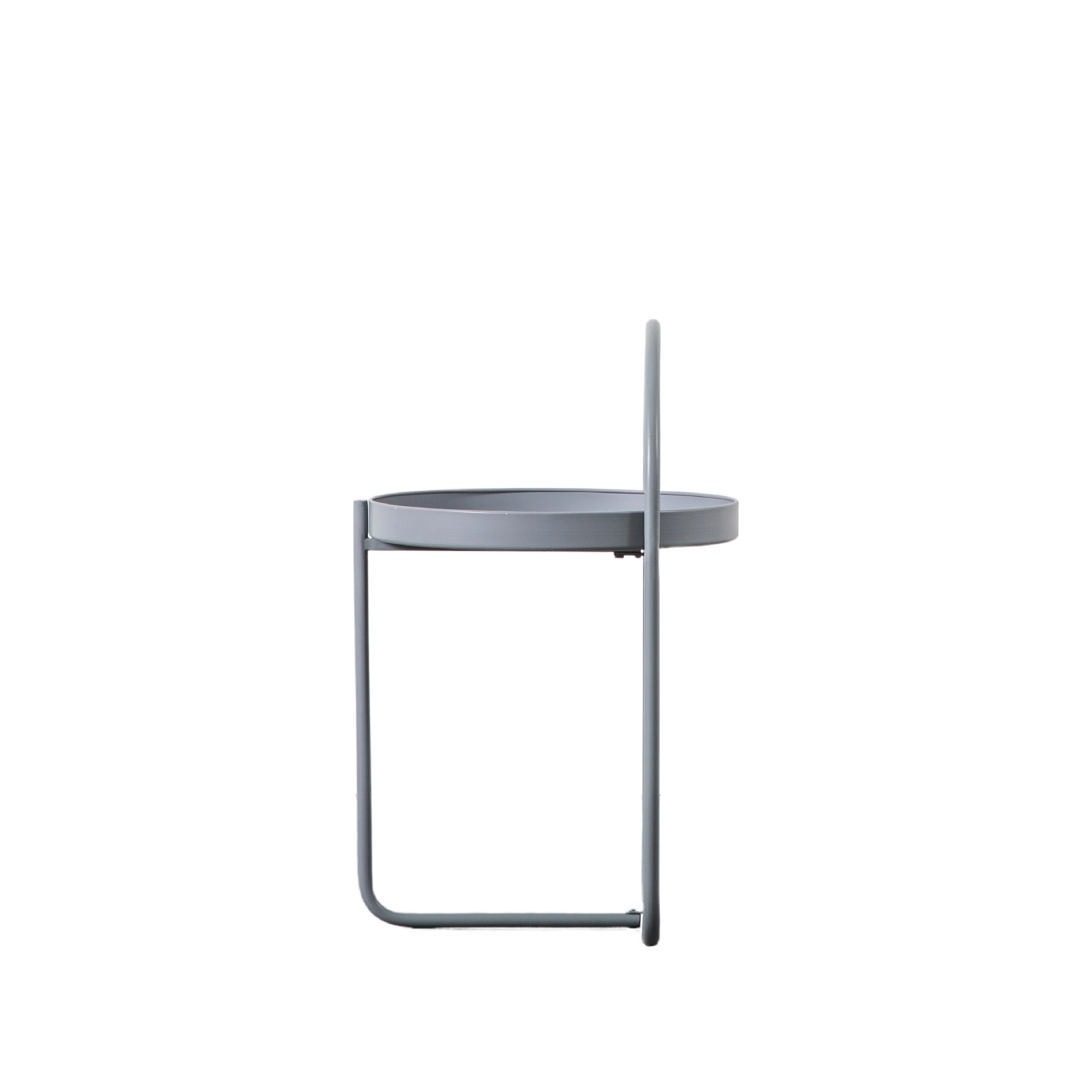Melbury Handle Side Table | Grey - Image 4