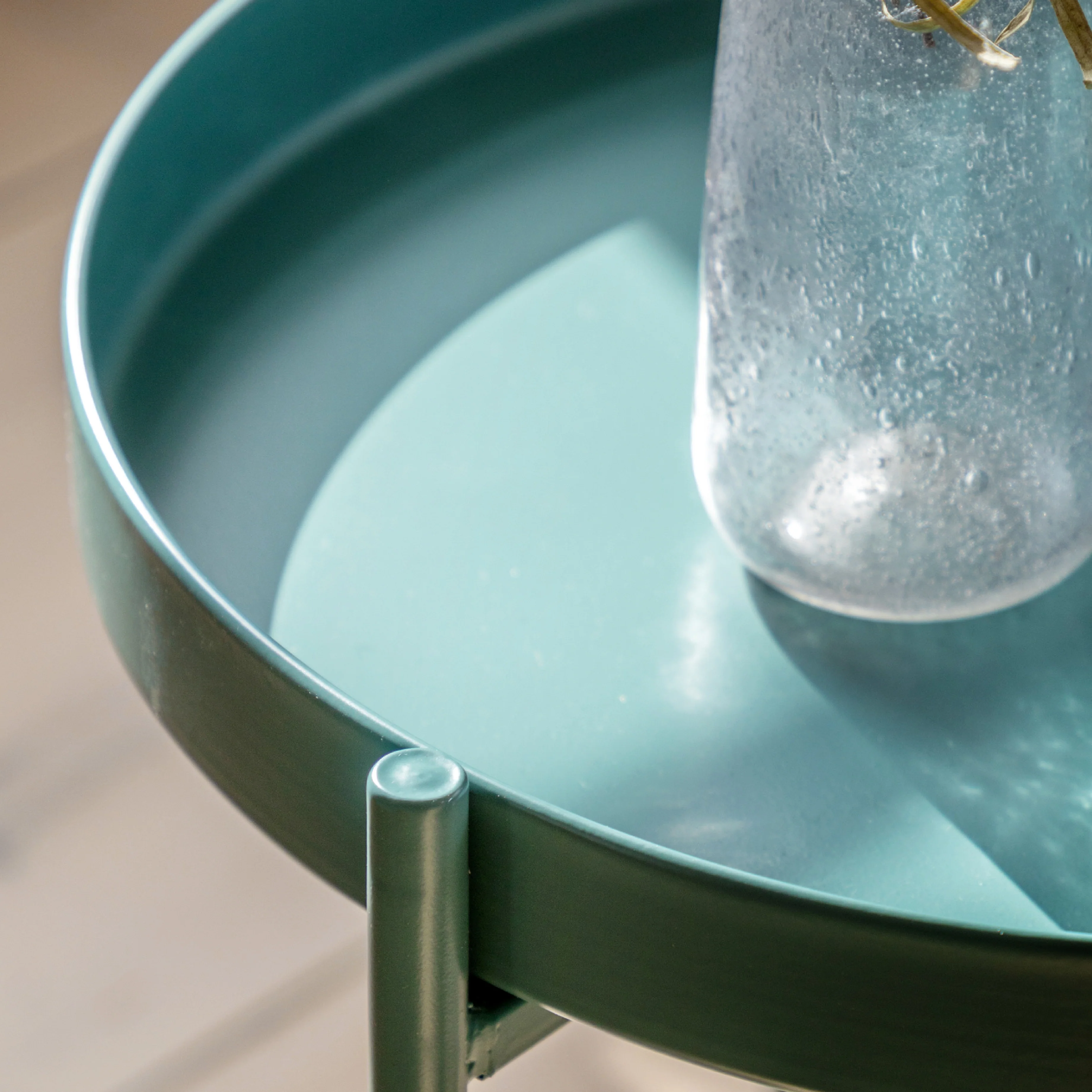 Melbury Handle Side Table | Teal - Image 2