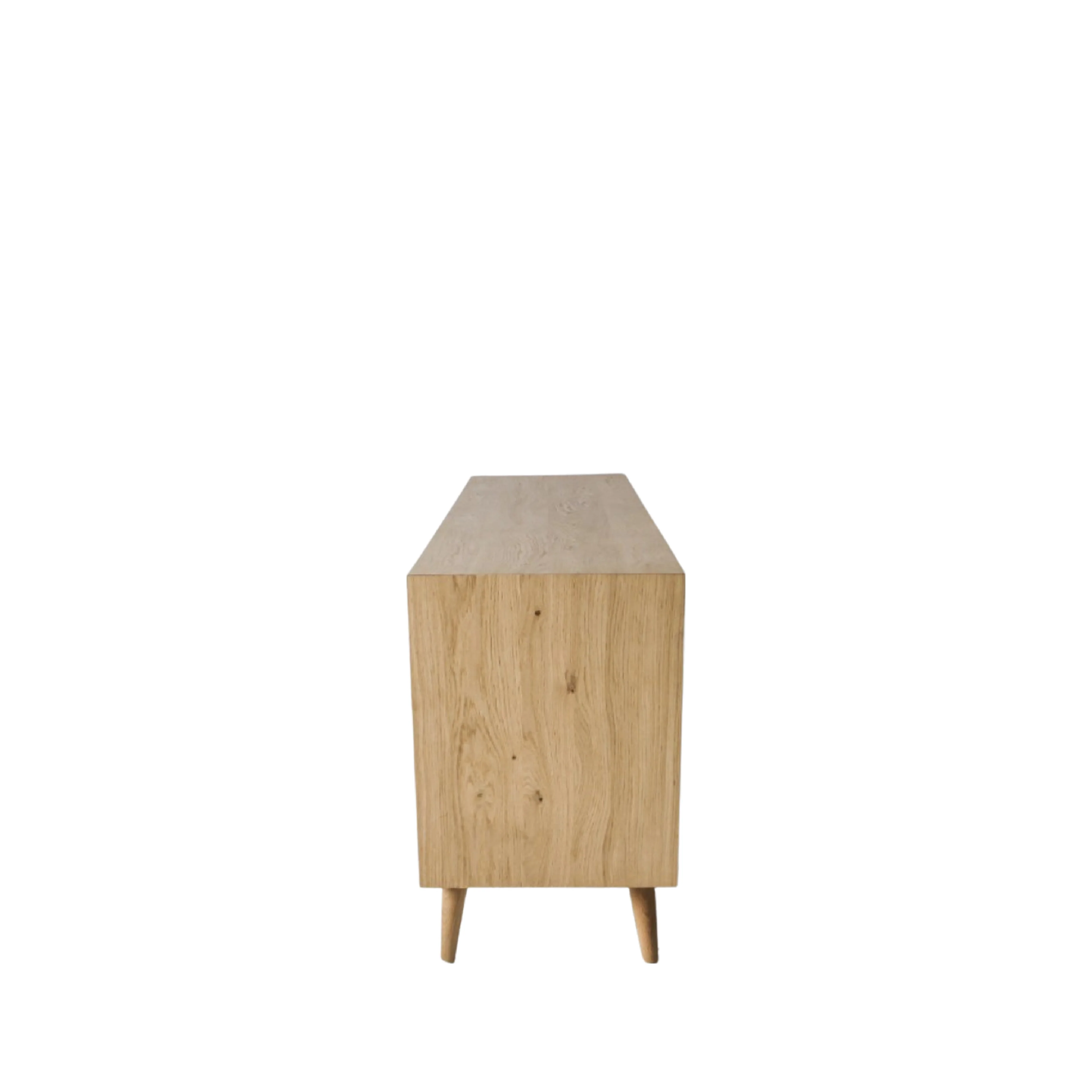 Milano Chevron 3 Drawer Sideboard | Oak - Image 4