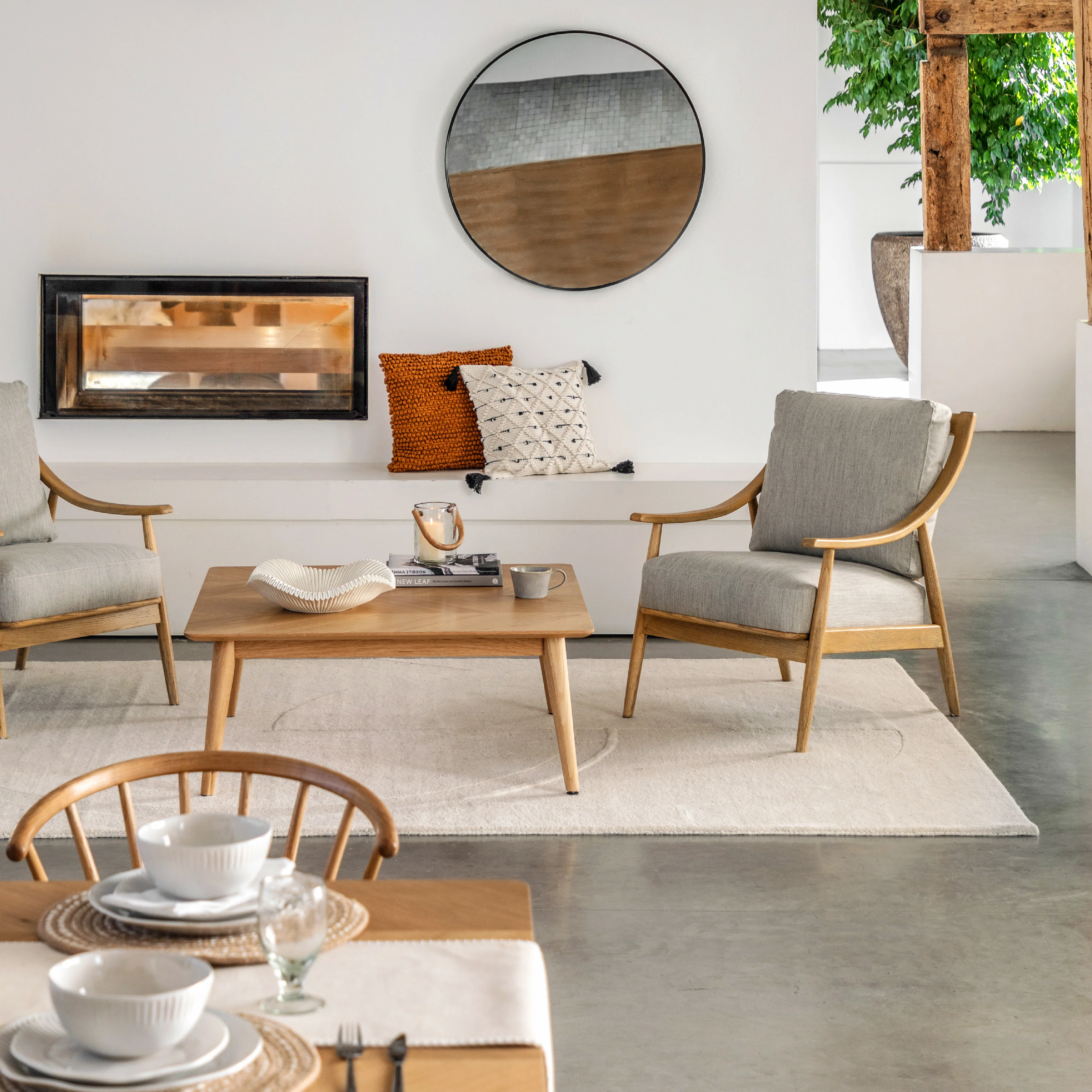 Milano Chevron Coffee Table | Oak - Image 2