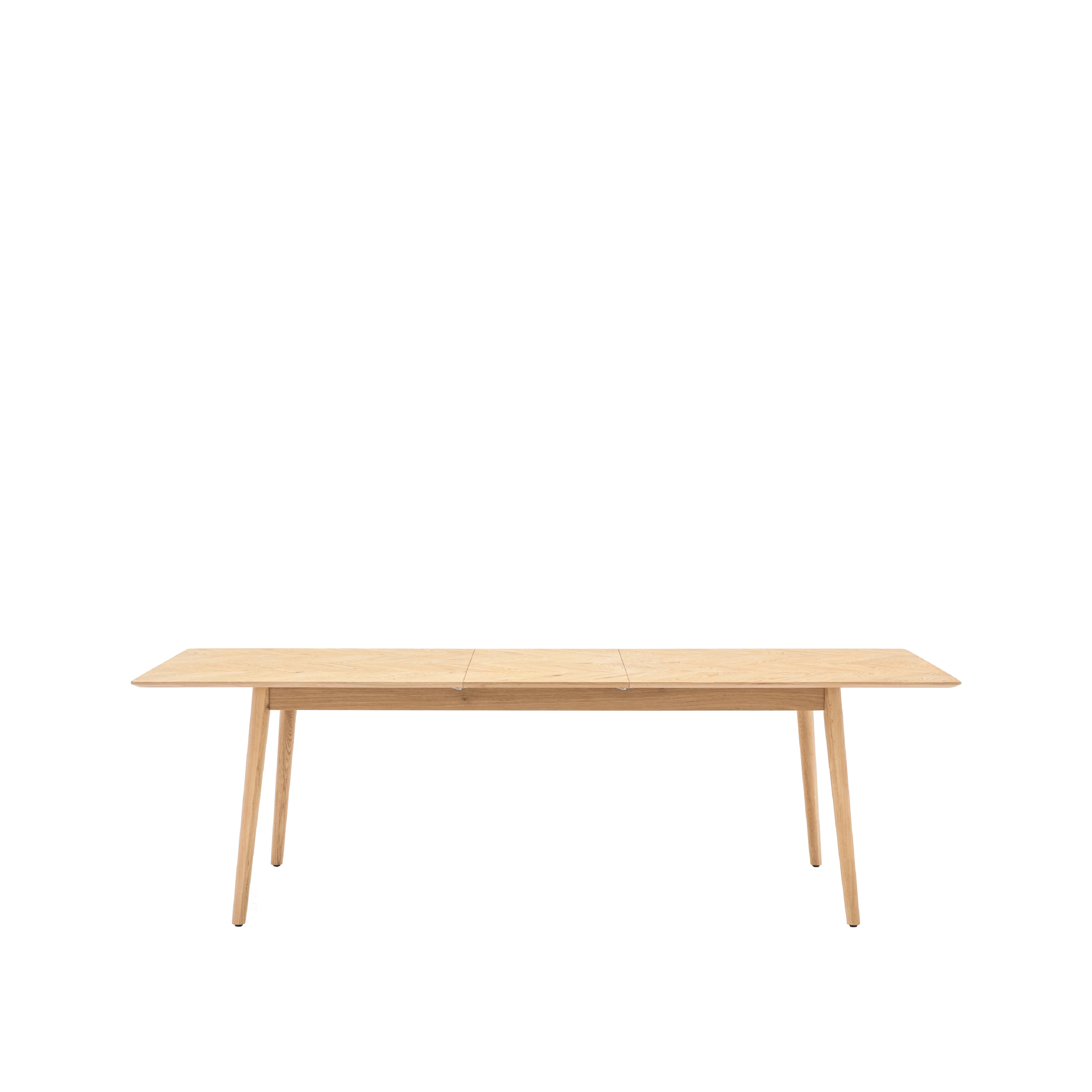 Milano Chevron Extending Dining Table | Oak - Image 4