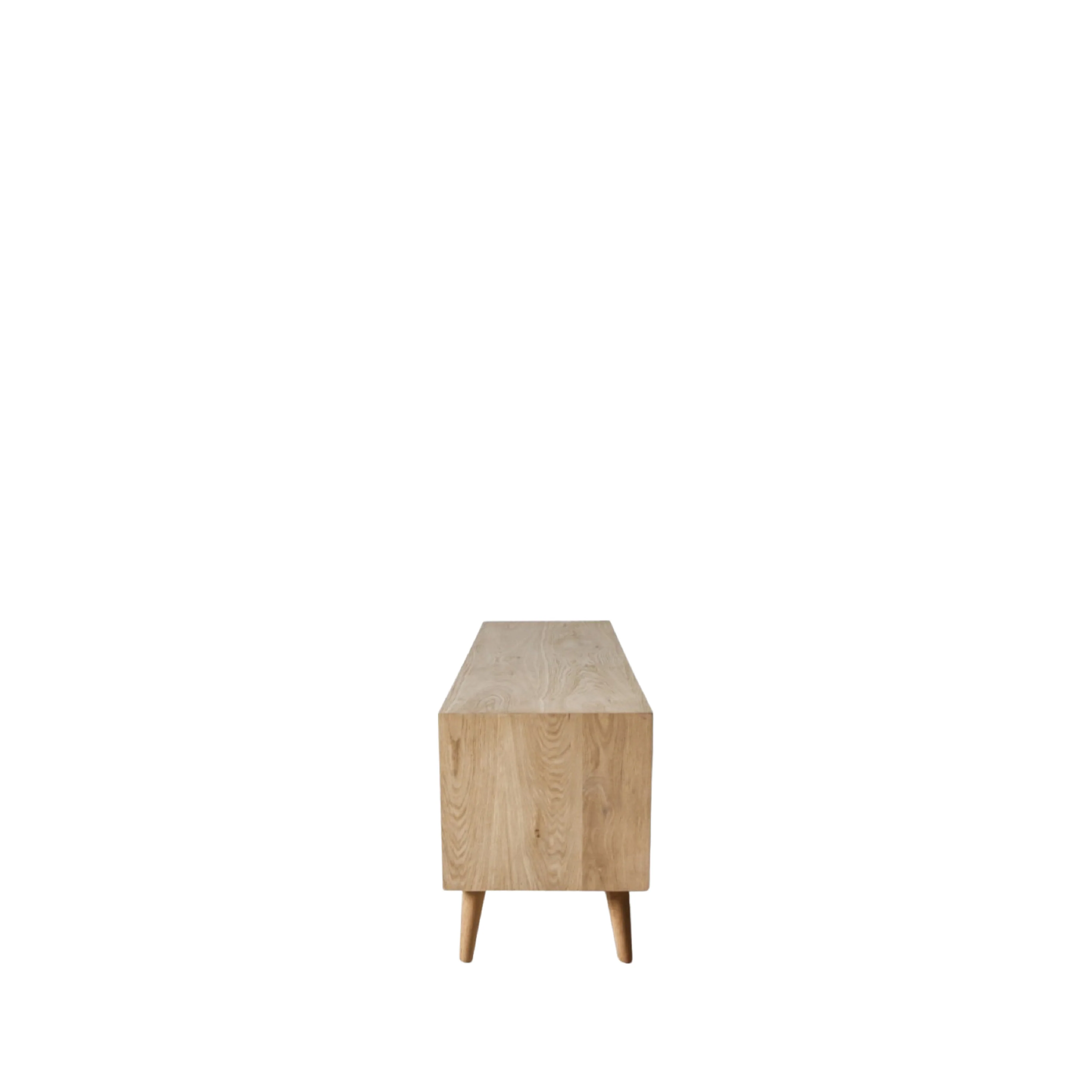 Milano Chevron Media Unit | Oak - Image 4