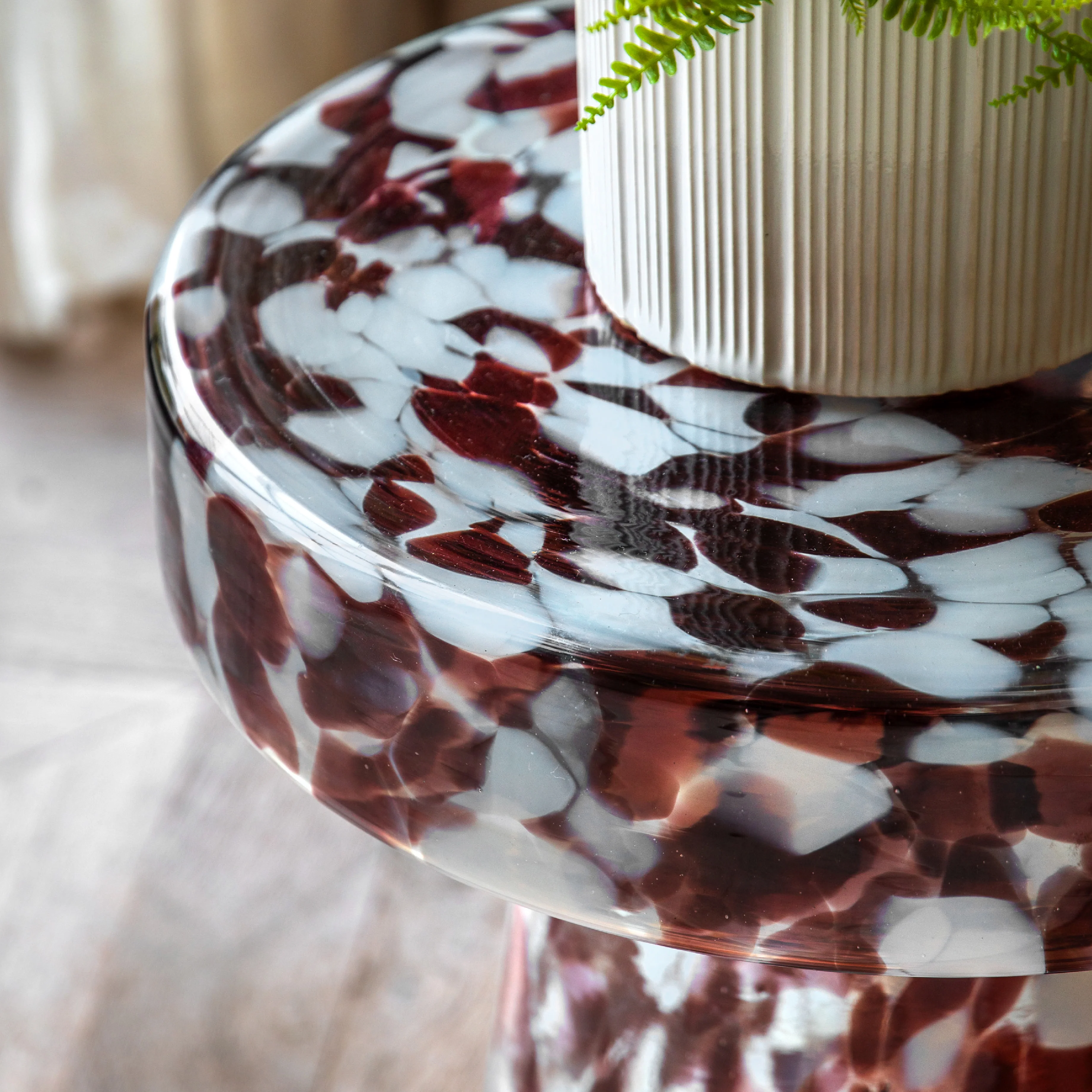 Murano Glass Side Table | Leopard - Image 2