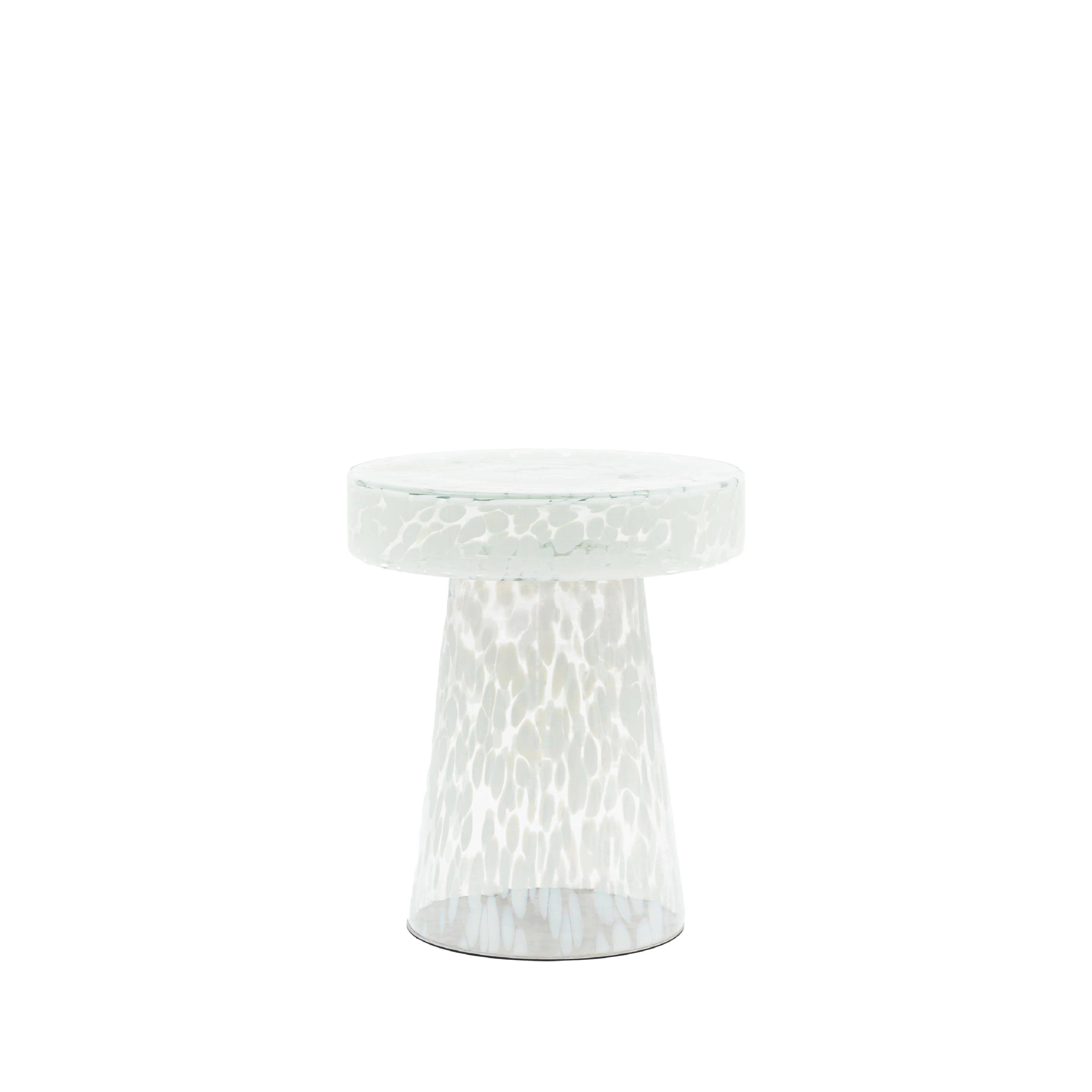 Murano Glass Side Table | White - Image 3