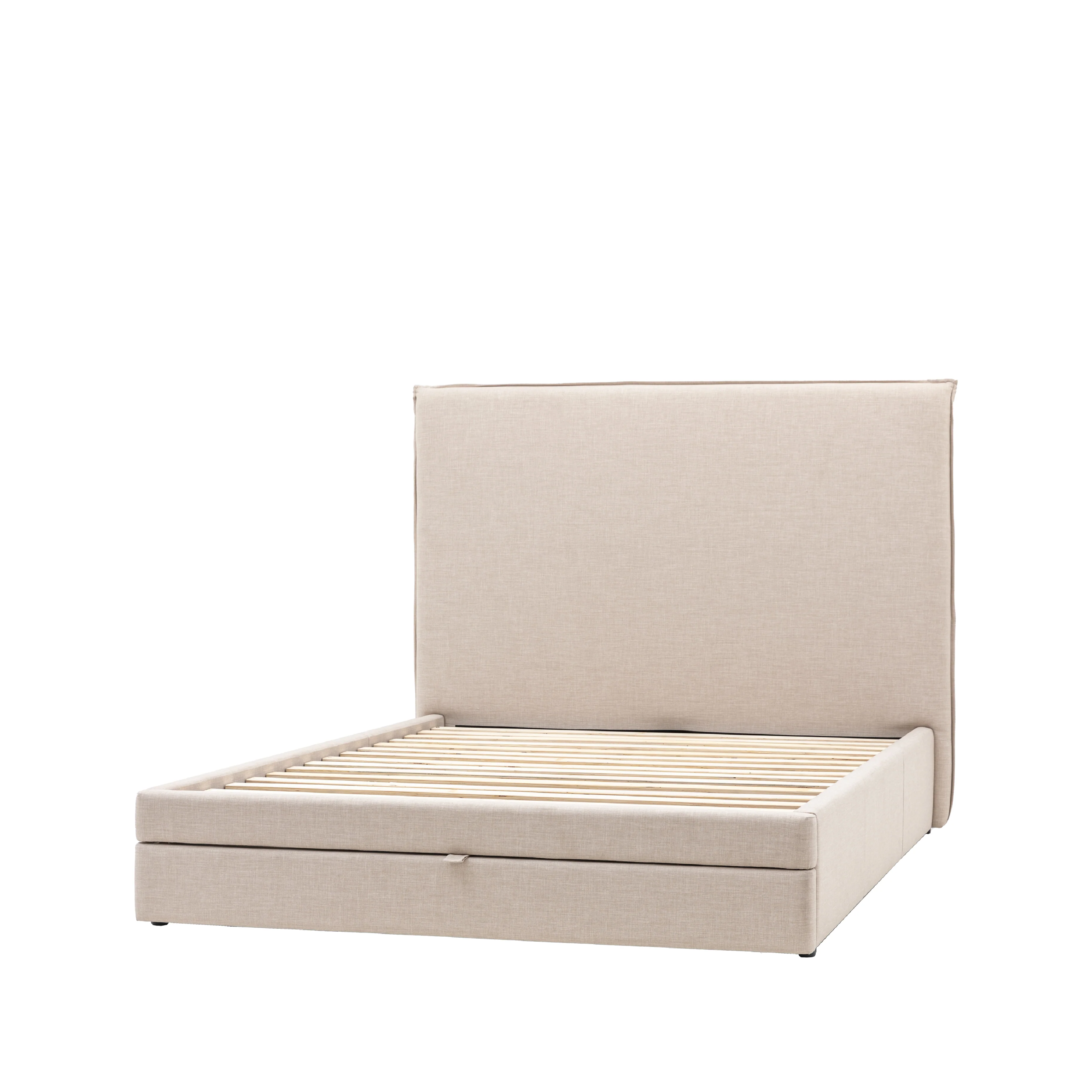 Naunton Fabric Bed with Drawer | Natural - Image 3