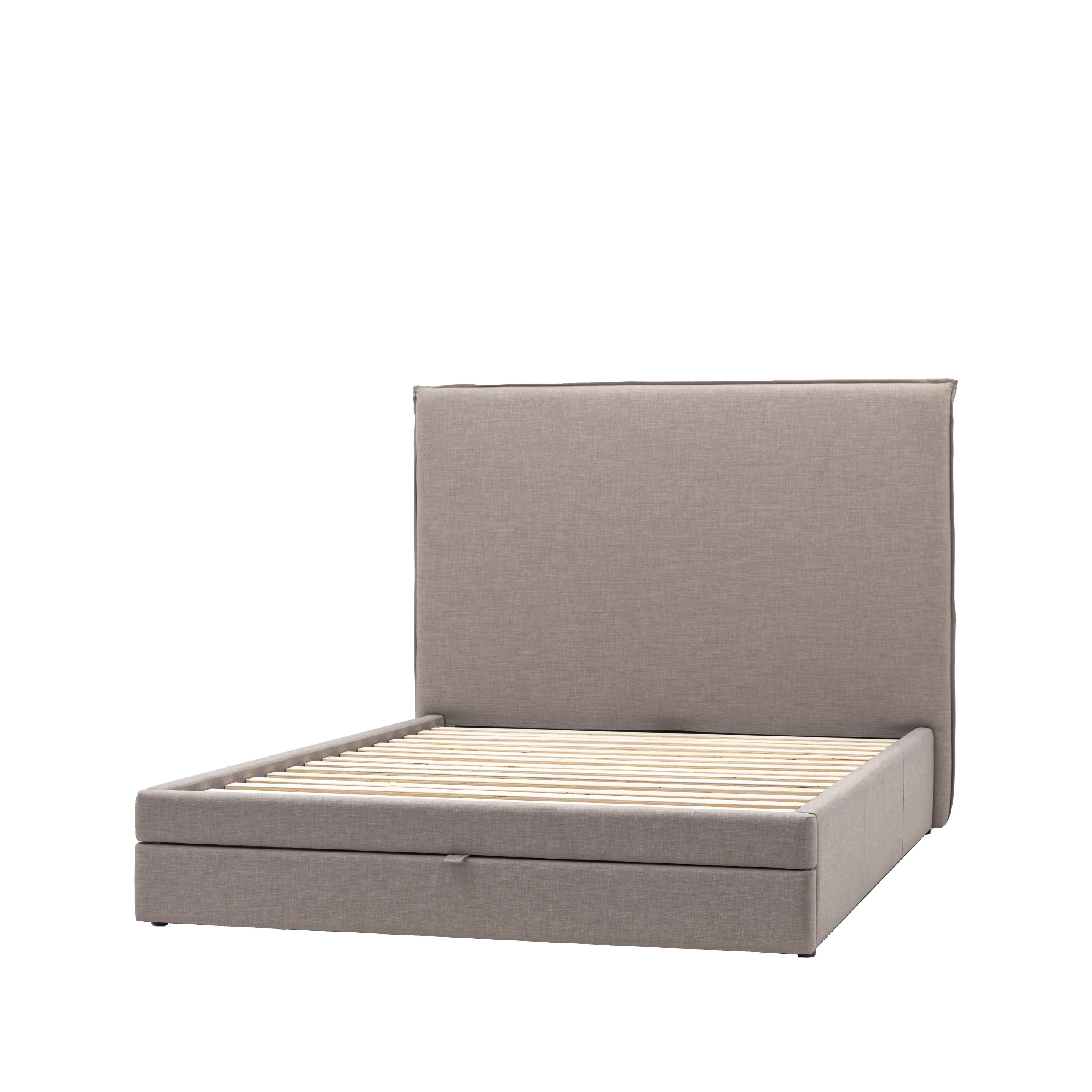 Naunton Fabric Bed with Drawer | Smoke - Image 2