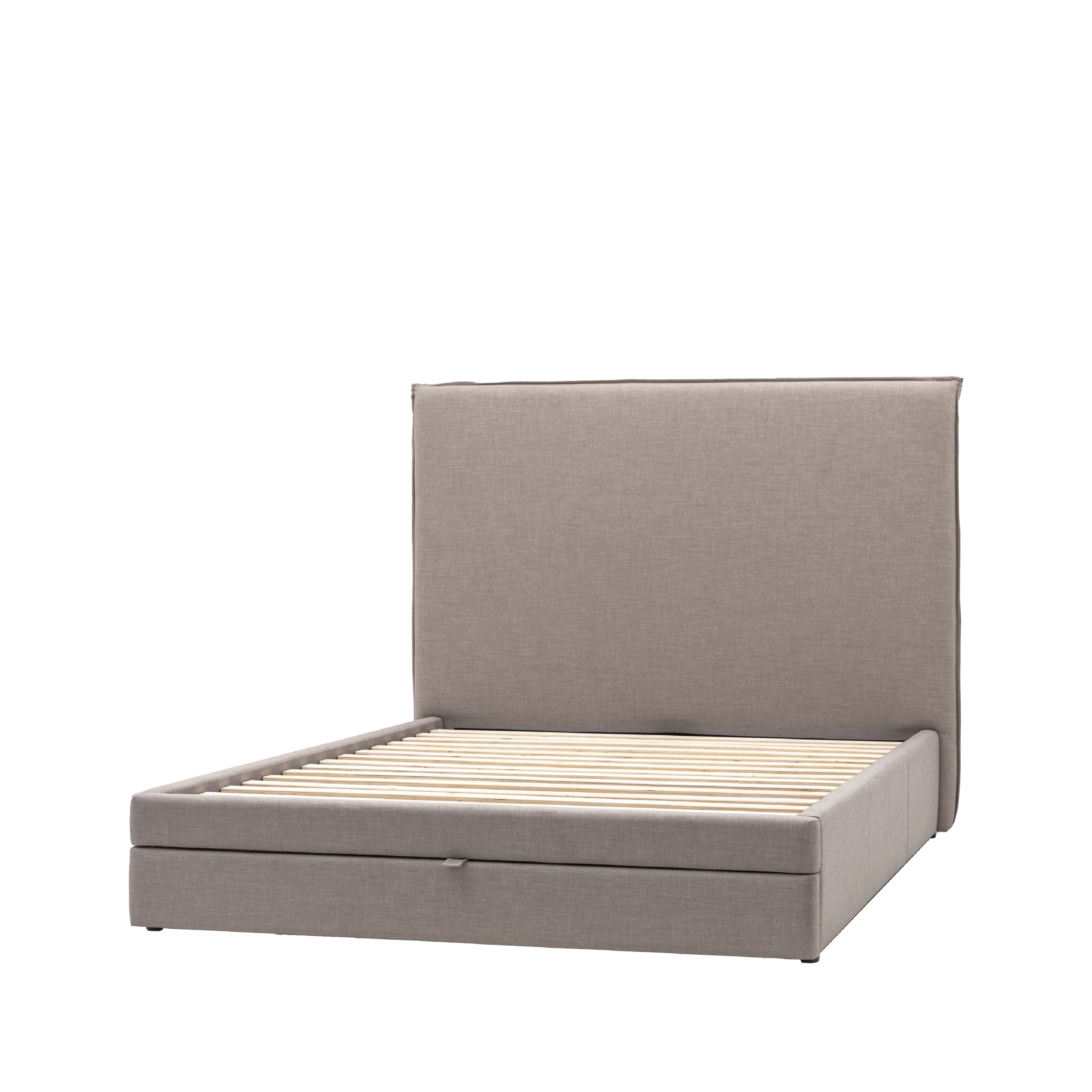 Naunton Fabric Bed with Drawer | Smoke - Image 3