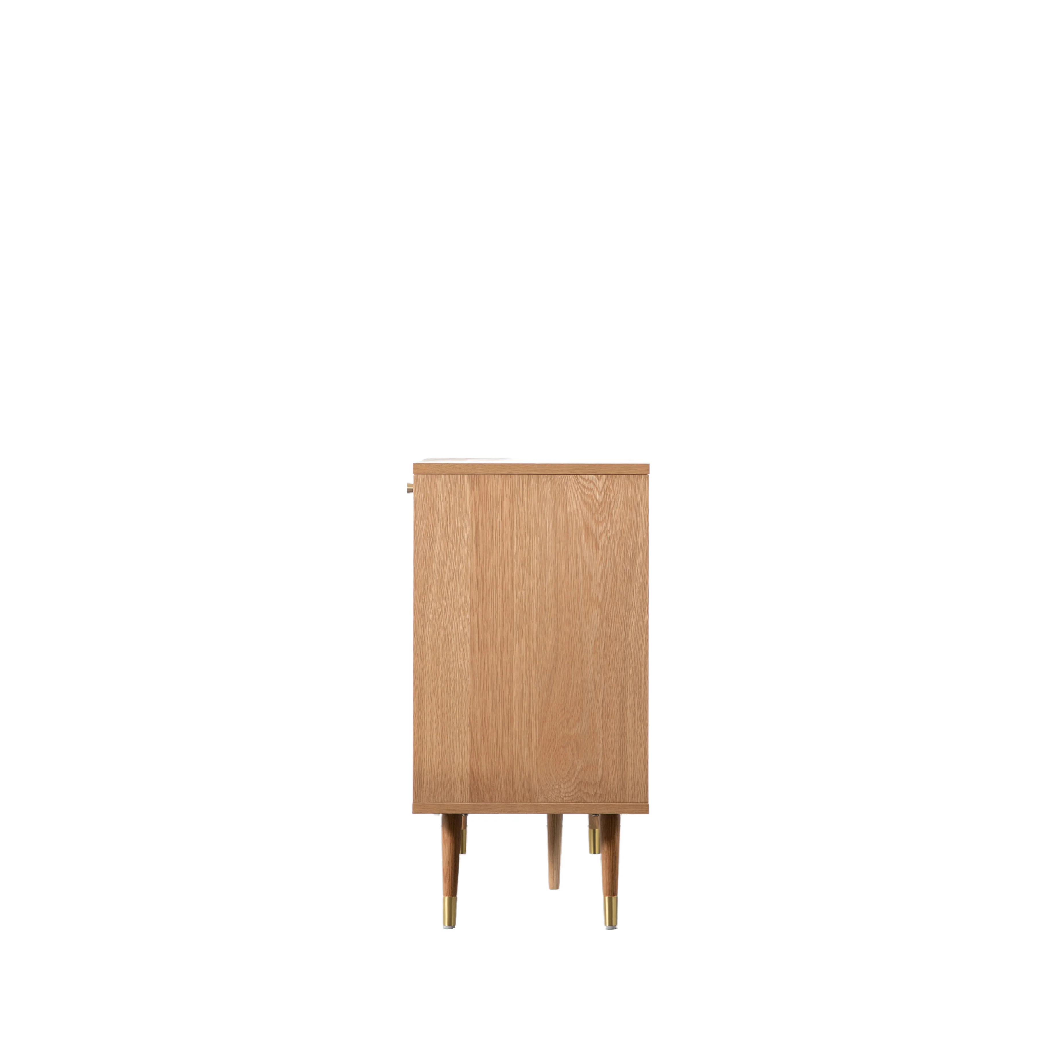 Newbury Bauhaus 2 Door Cabinet | Grey/Oak - Image 4