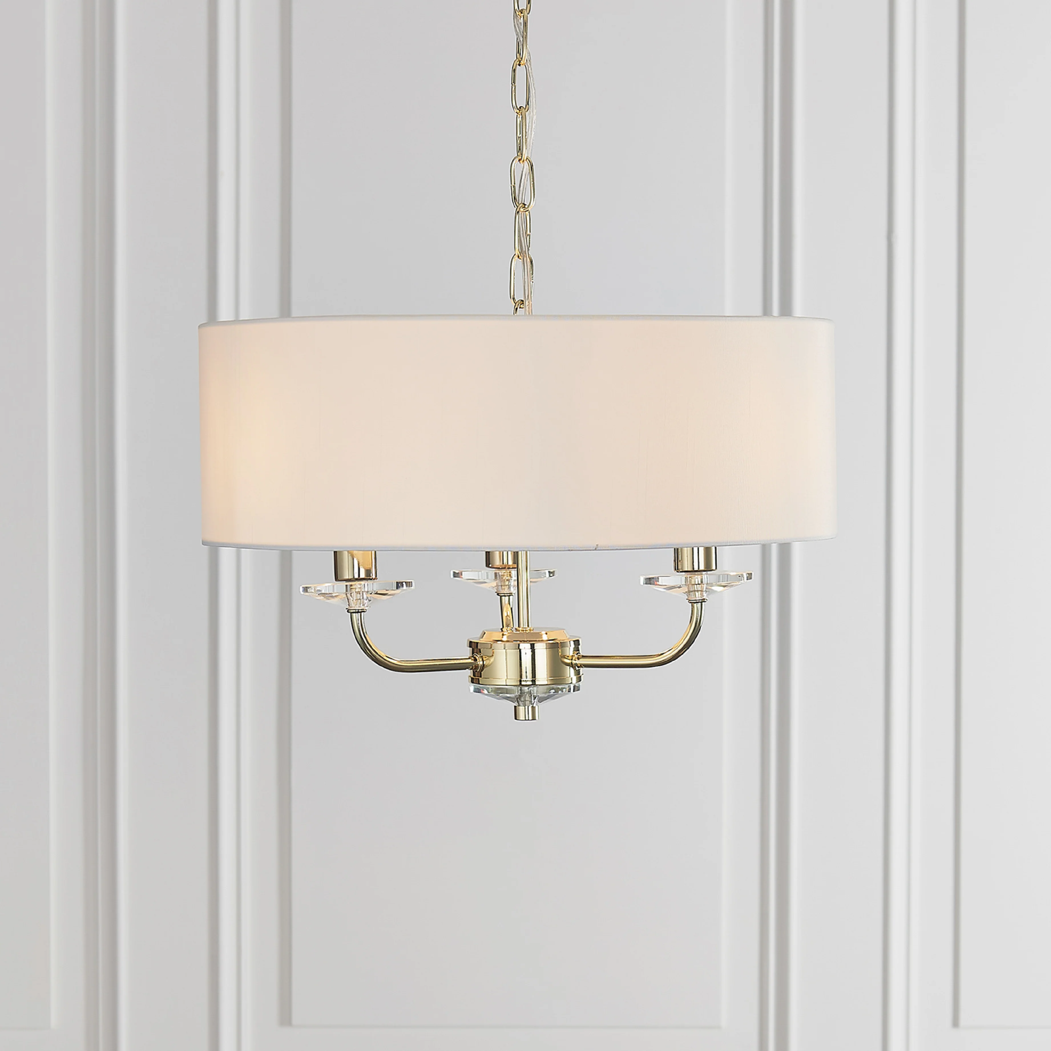Nixon Pendant Light | Brass/Vintage White | Small