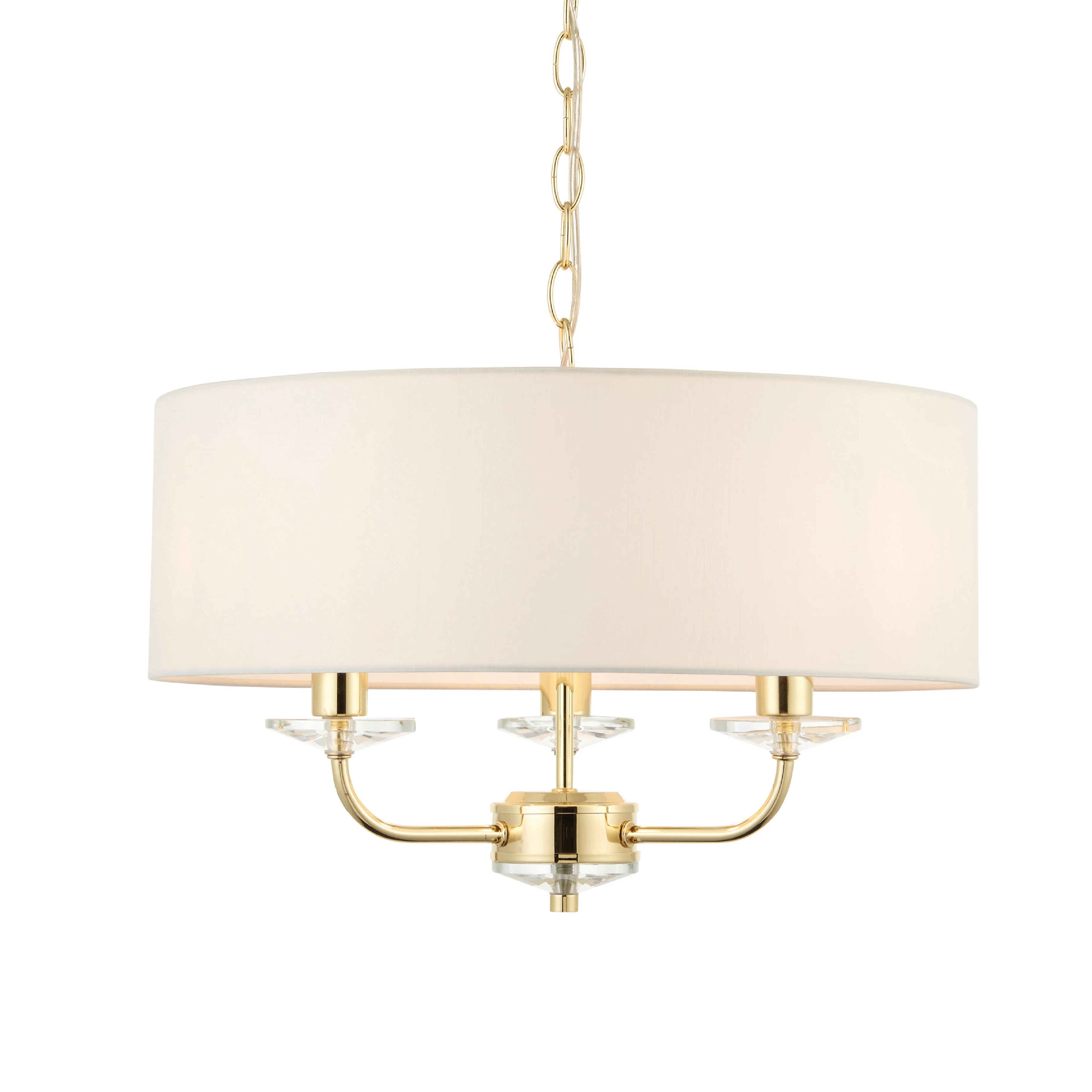 Nixon Pendant Light | Brass/Vintage White | Small - Image 3