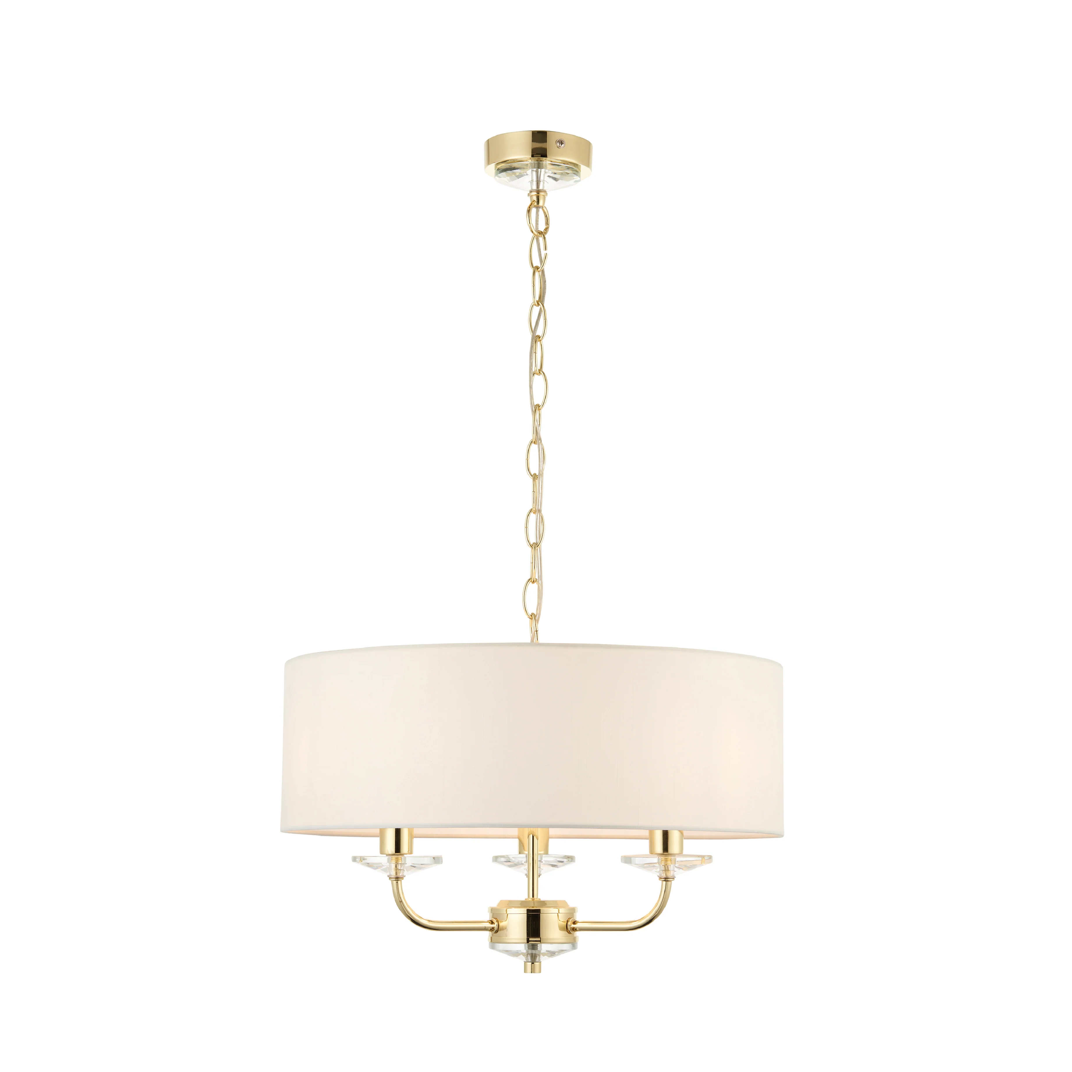 Nixon Pendant Light | Brass/Vintage White | Small - Image 4