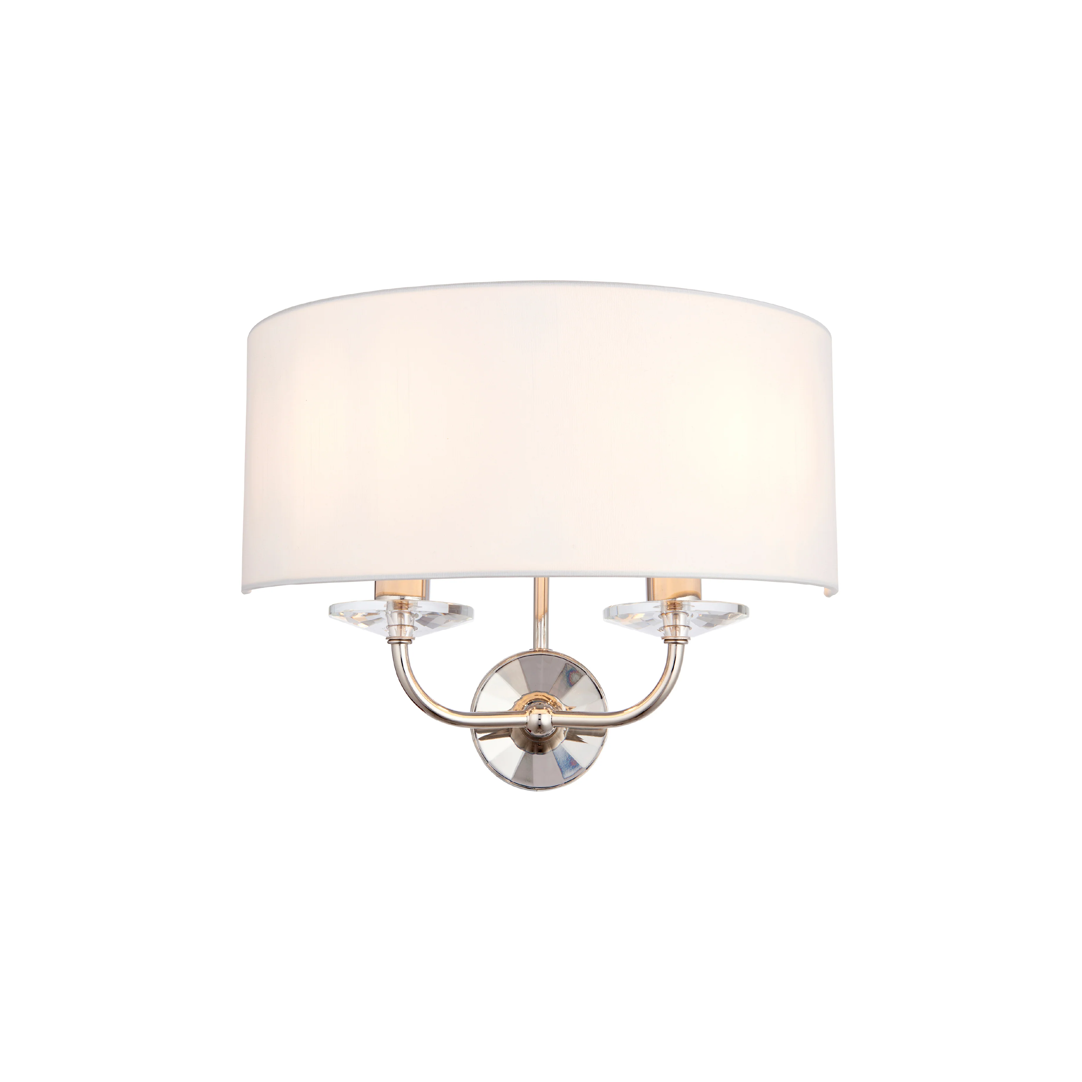 Nixon Wall Light | Bright Nickel/Vintage White - Image 3