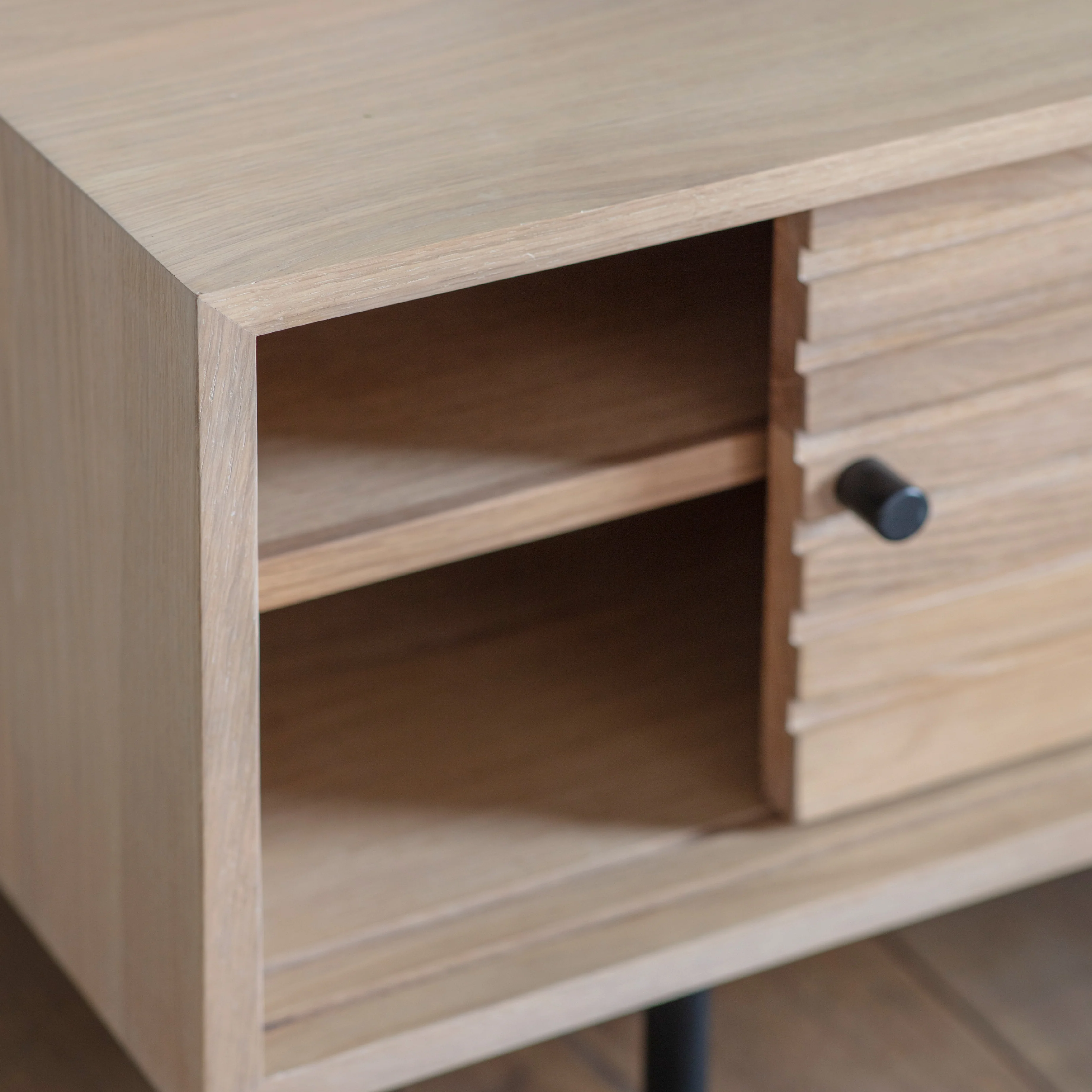 Okayama Japandi 2 Door Media Unit | Oak - Image 2