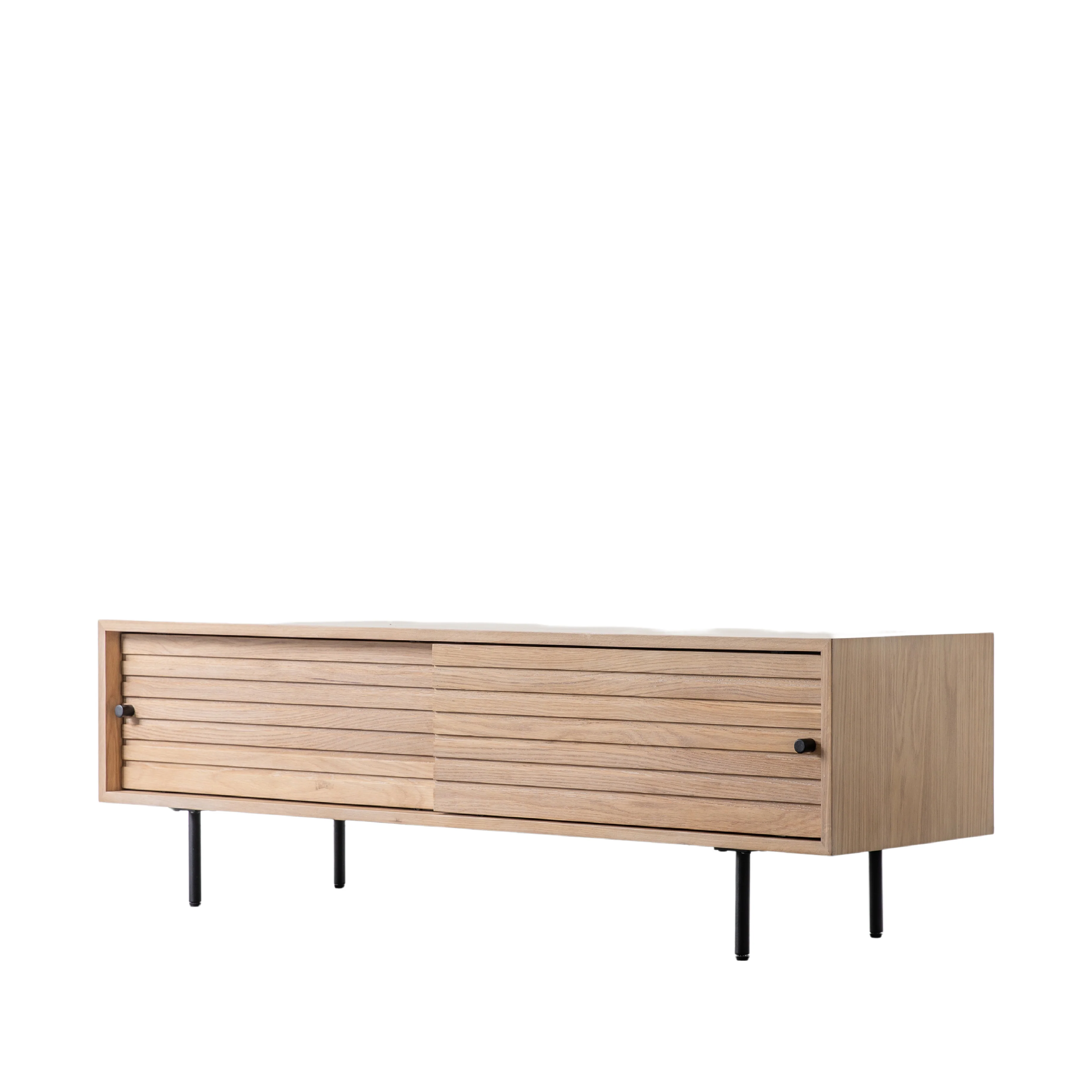 Okayama Japandi 2 Door Media Unit | Oak - Image 3