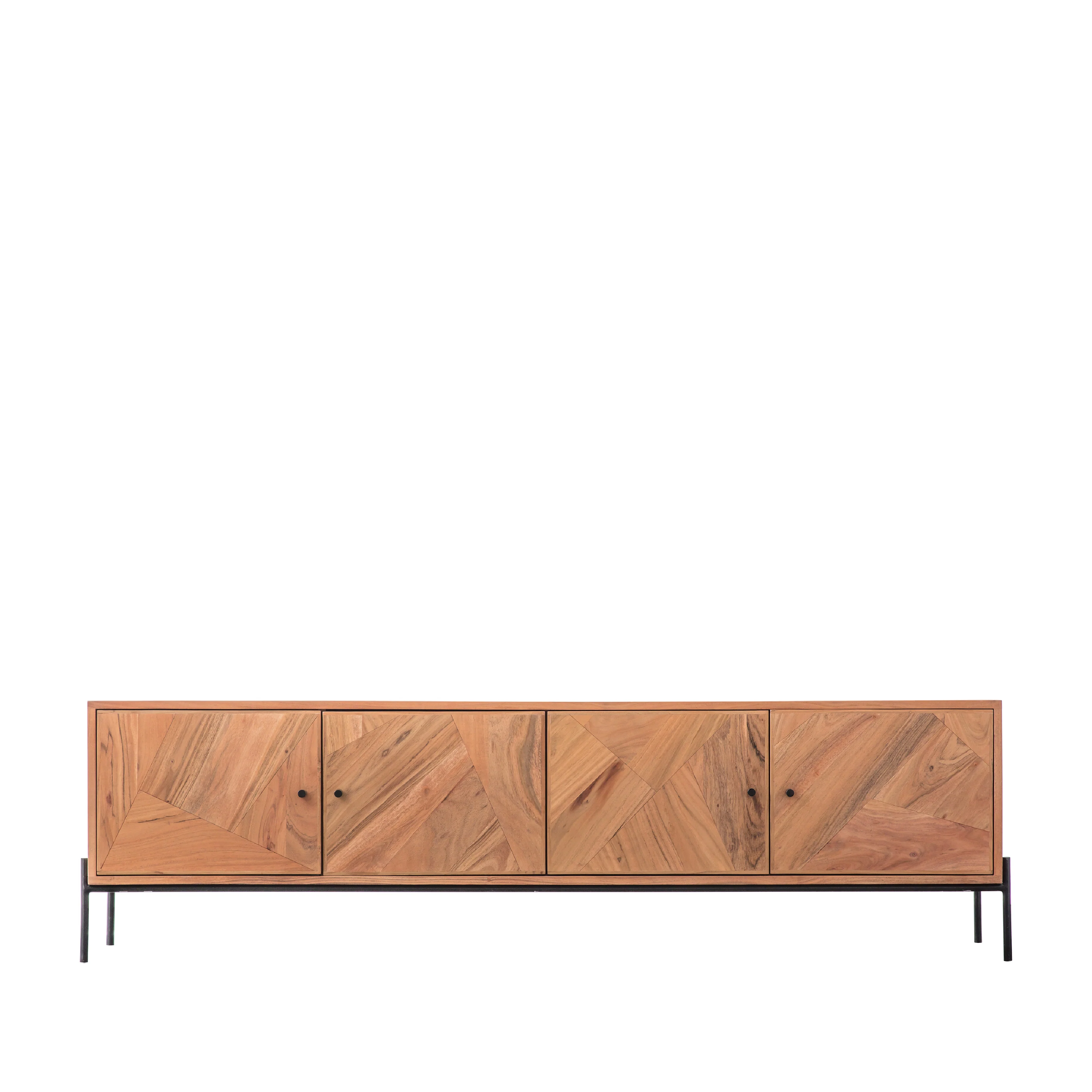 Oklahoma Japandi 4 Door Media Unit | Natural - Image 3