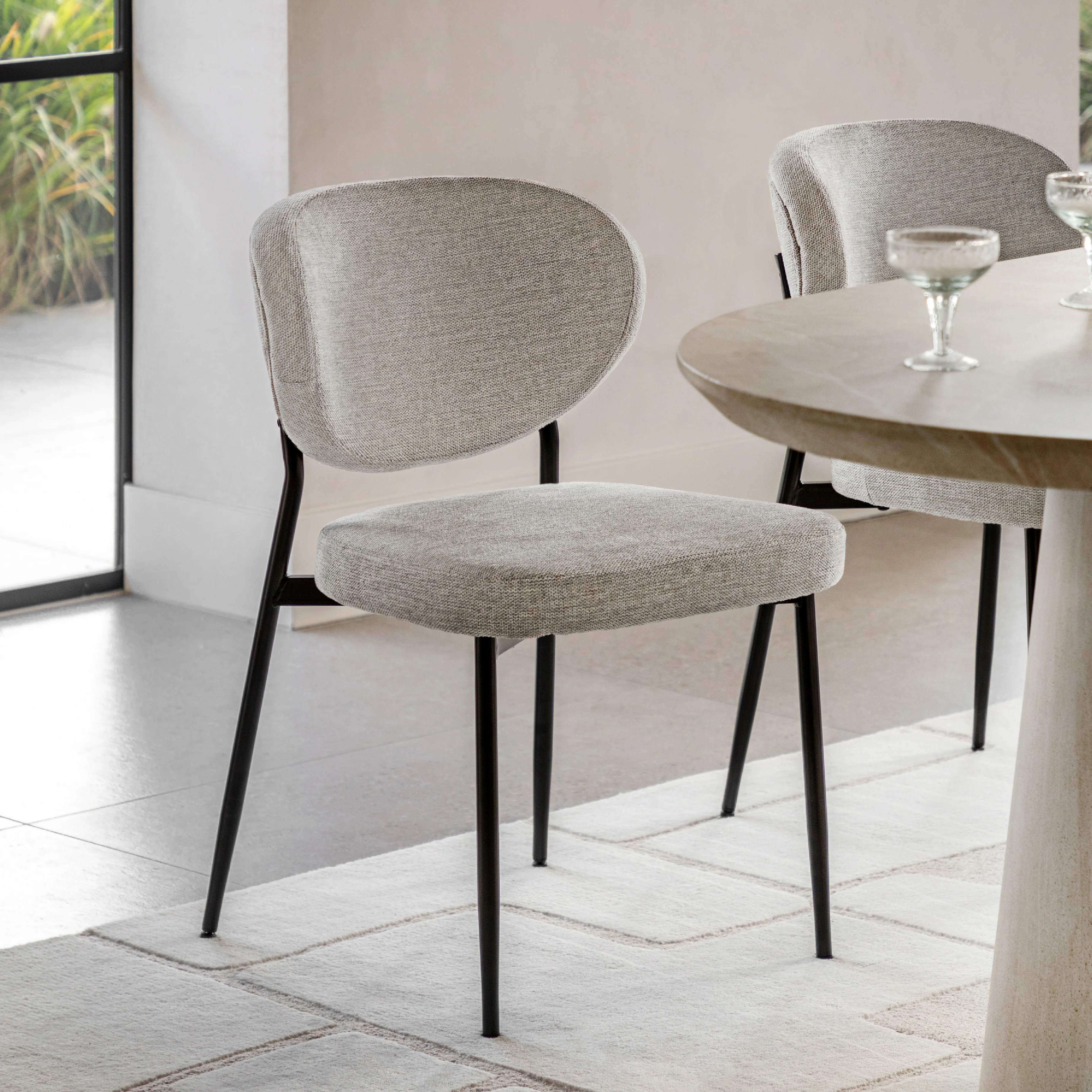 Oppo Oval Dining Chairs | Natural | Set of 2