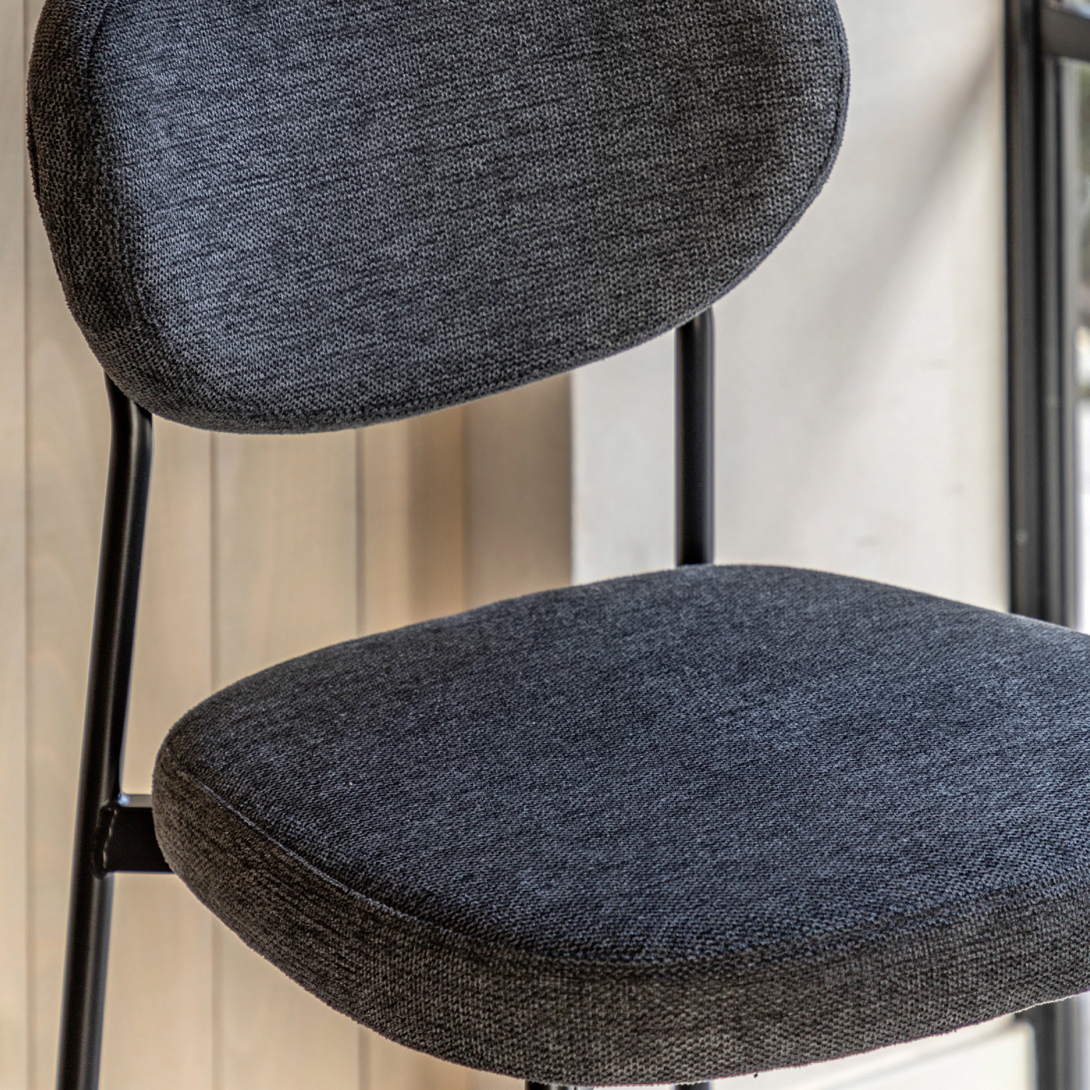Oppo Oval Stools | Charcoal | Set of 2 - Image 2