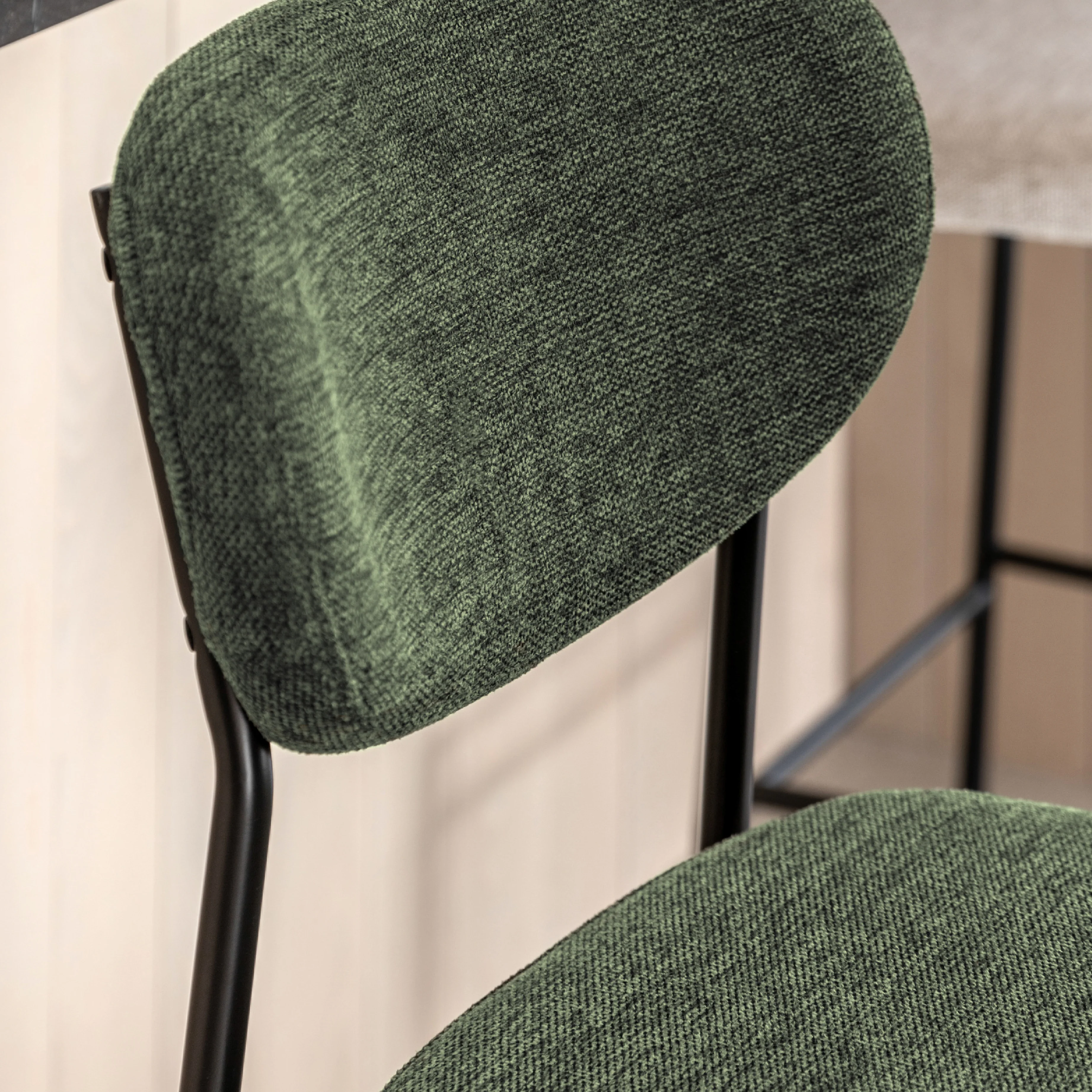 Oppo Oval Stools | Green | Set of 2 - Image 2