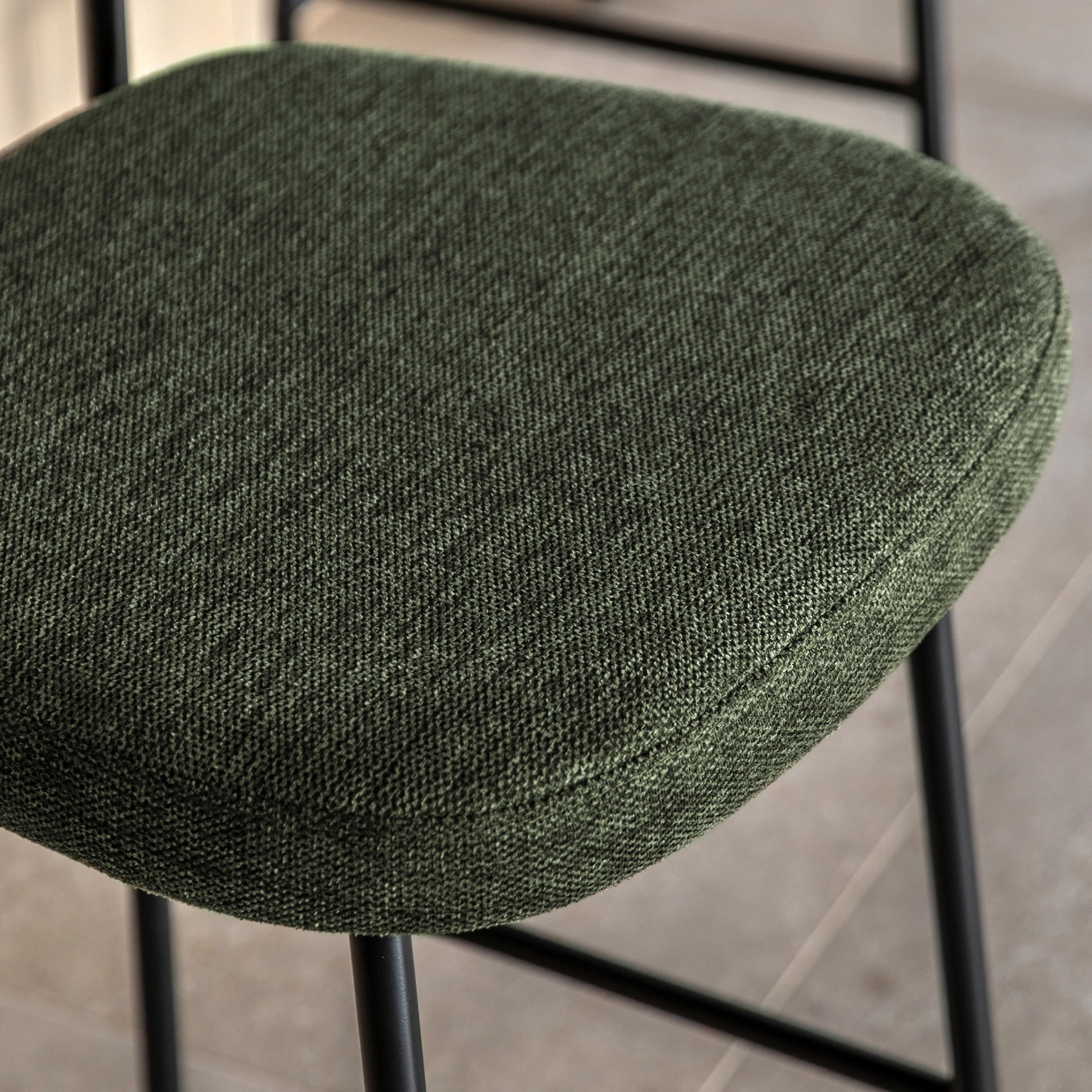 Oppo Oval Stools | Green | Set of 2 - Image 5