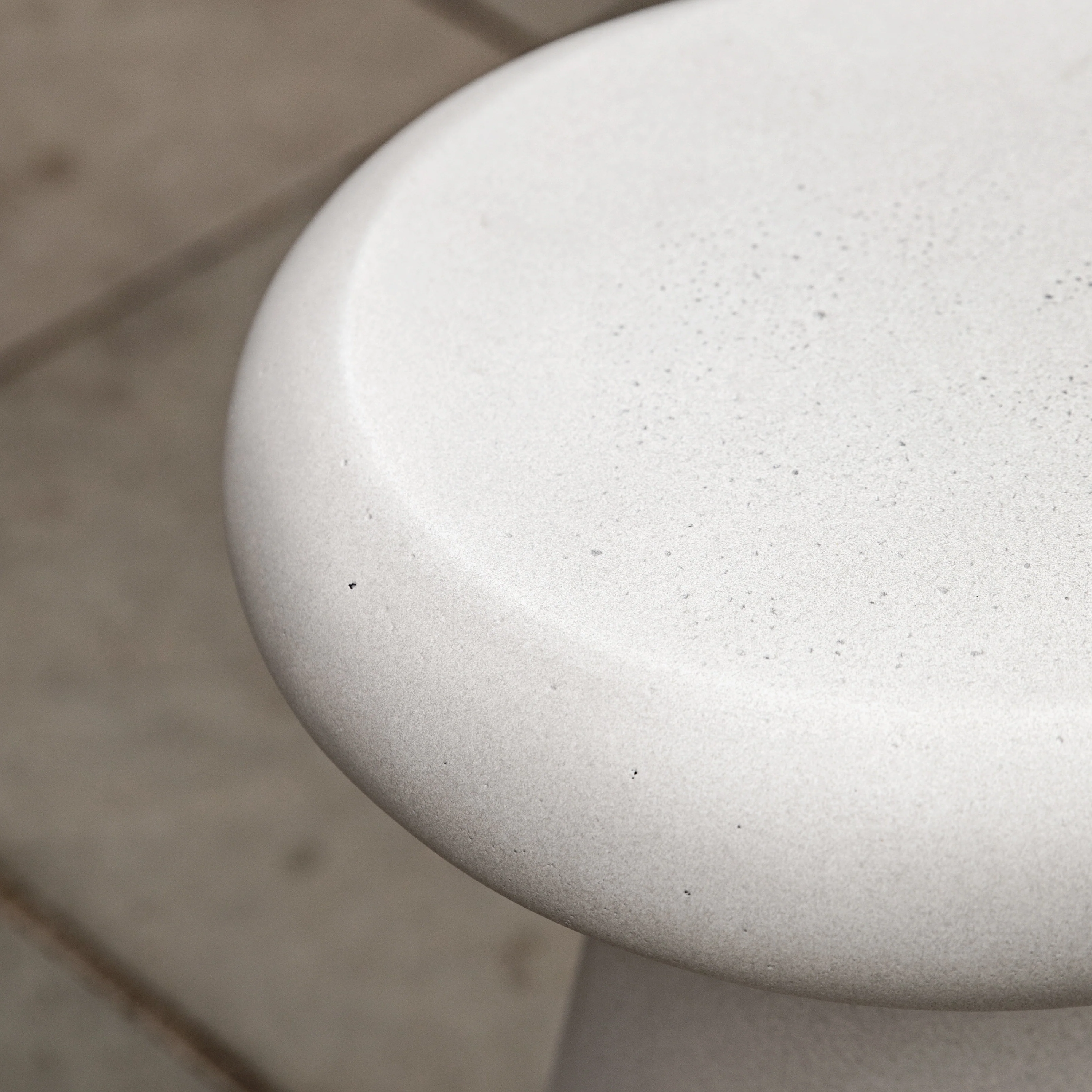 Pavia Concrete Side Table | Cream - Image 2