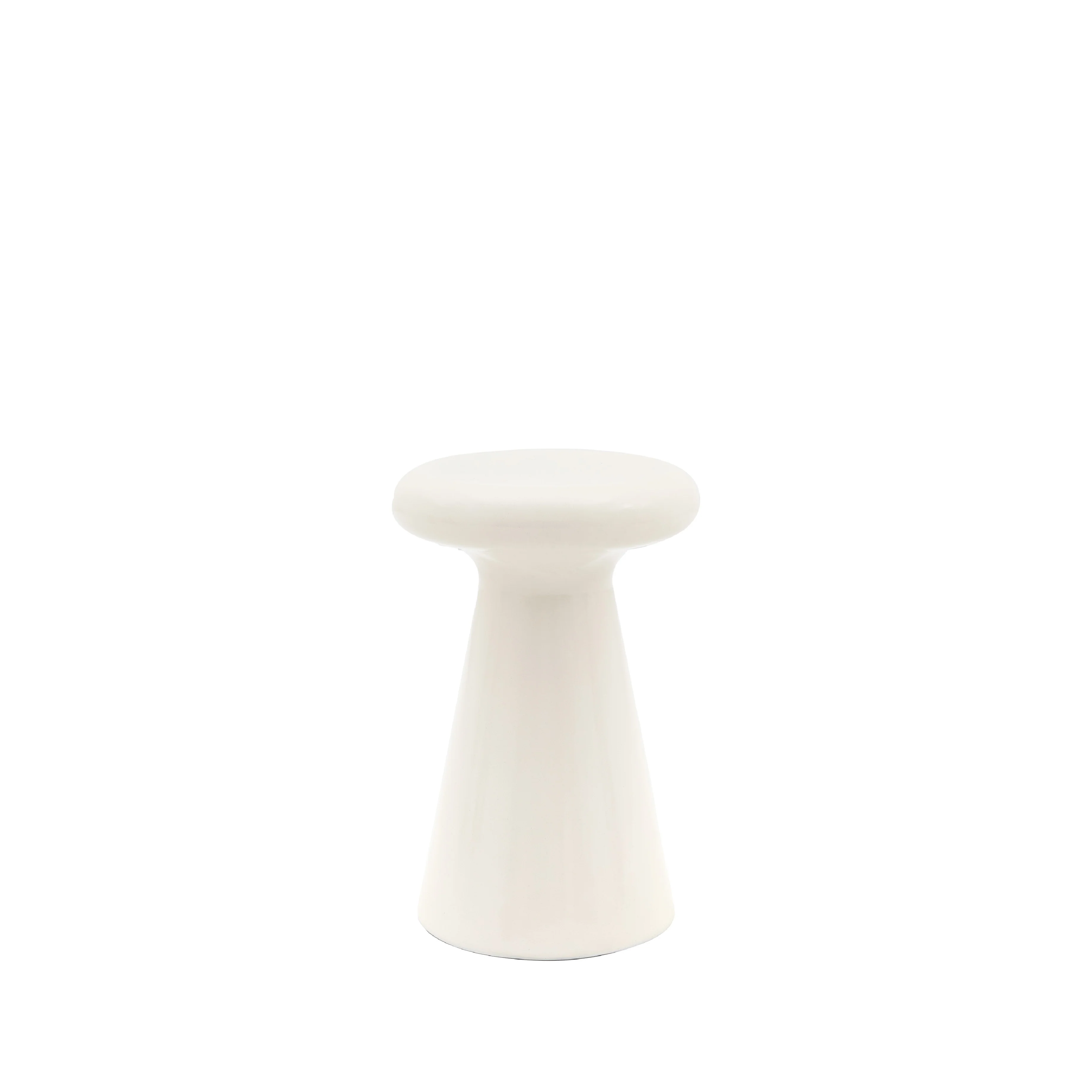 Pavia Glossy Side Table | Cream - Image 3