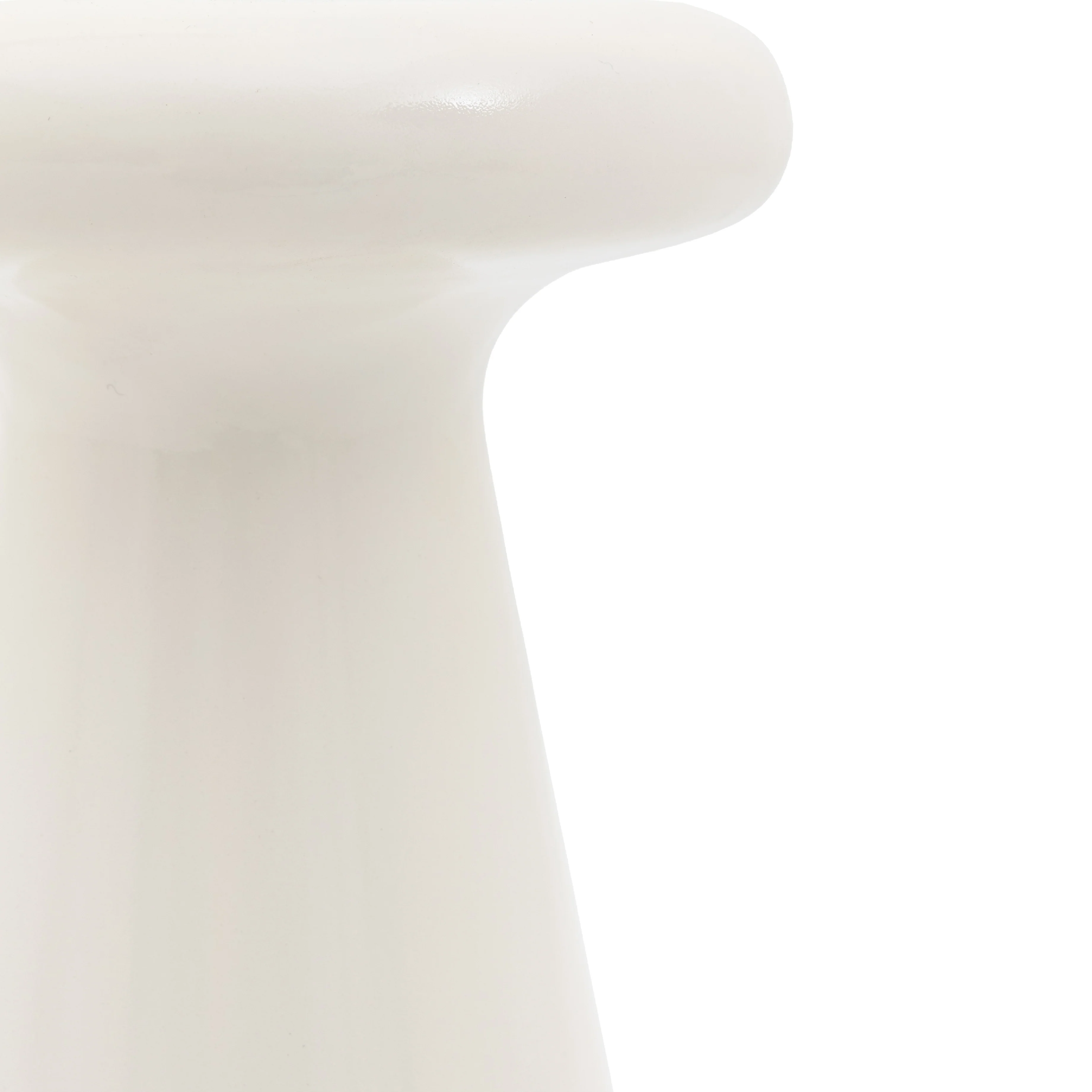 Pavia Glossy Side Table | Cream - Image 4