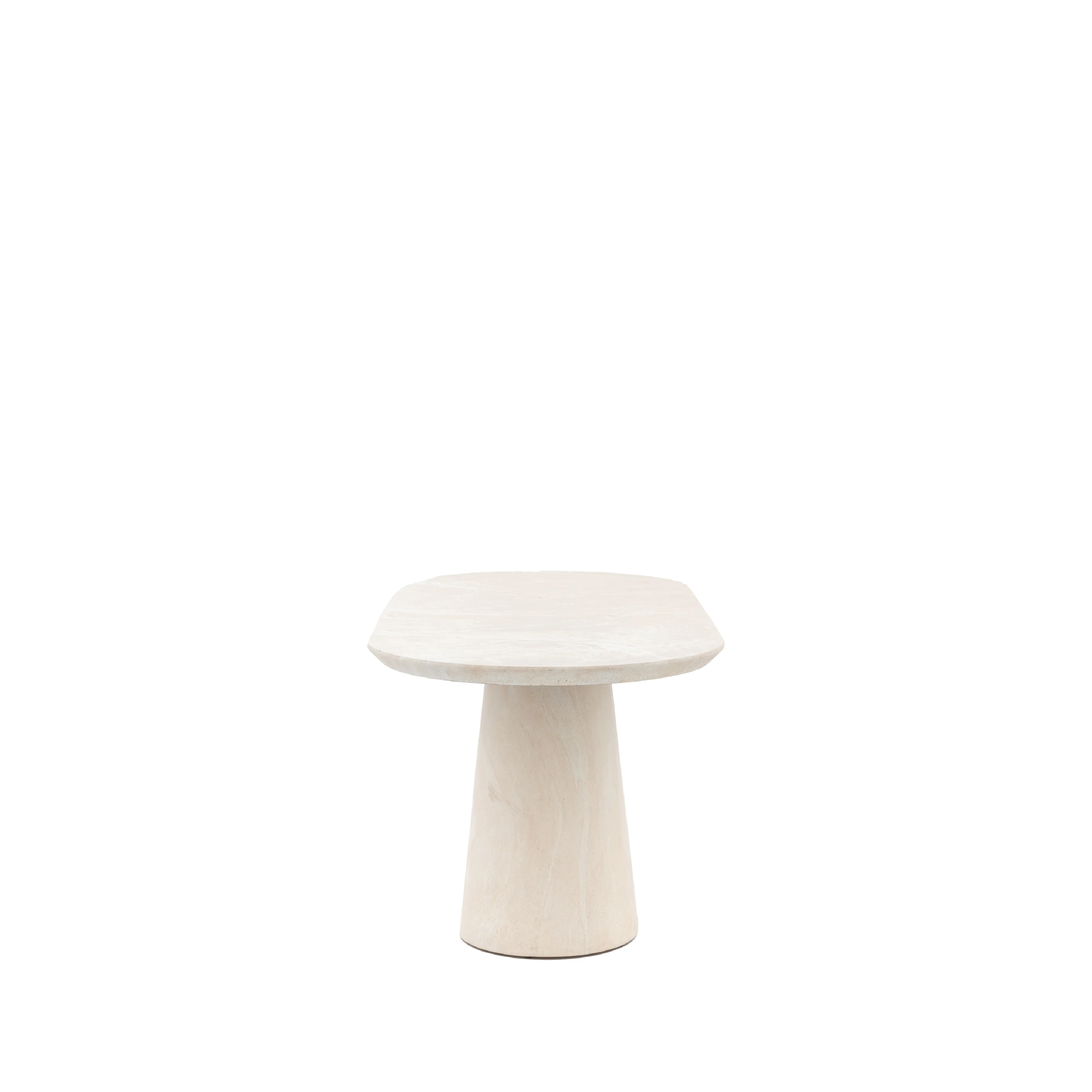 Pedra Oval Dining Table | Travertine - Image 4