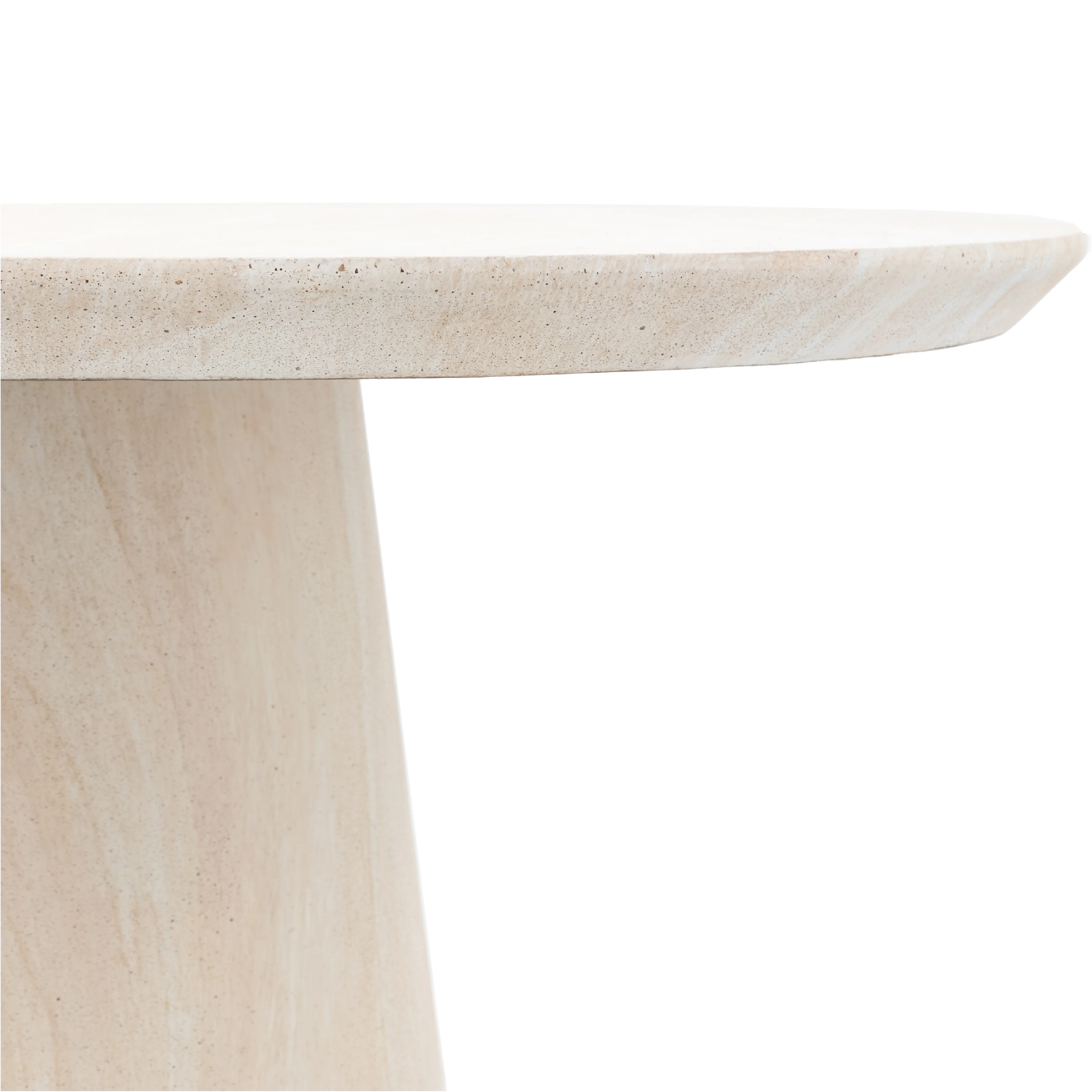 Pedra Oval Dining Table | Travertine - Image 5