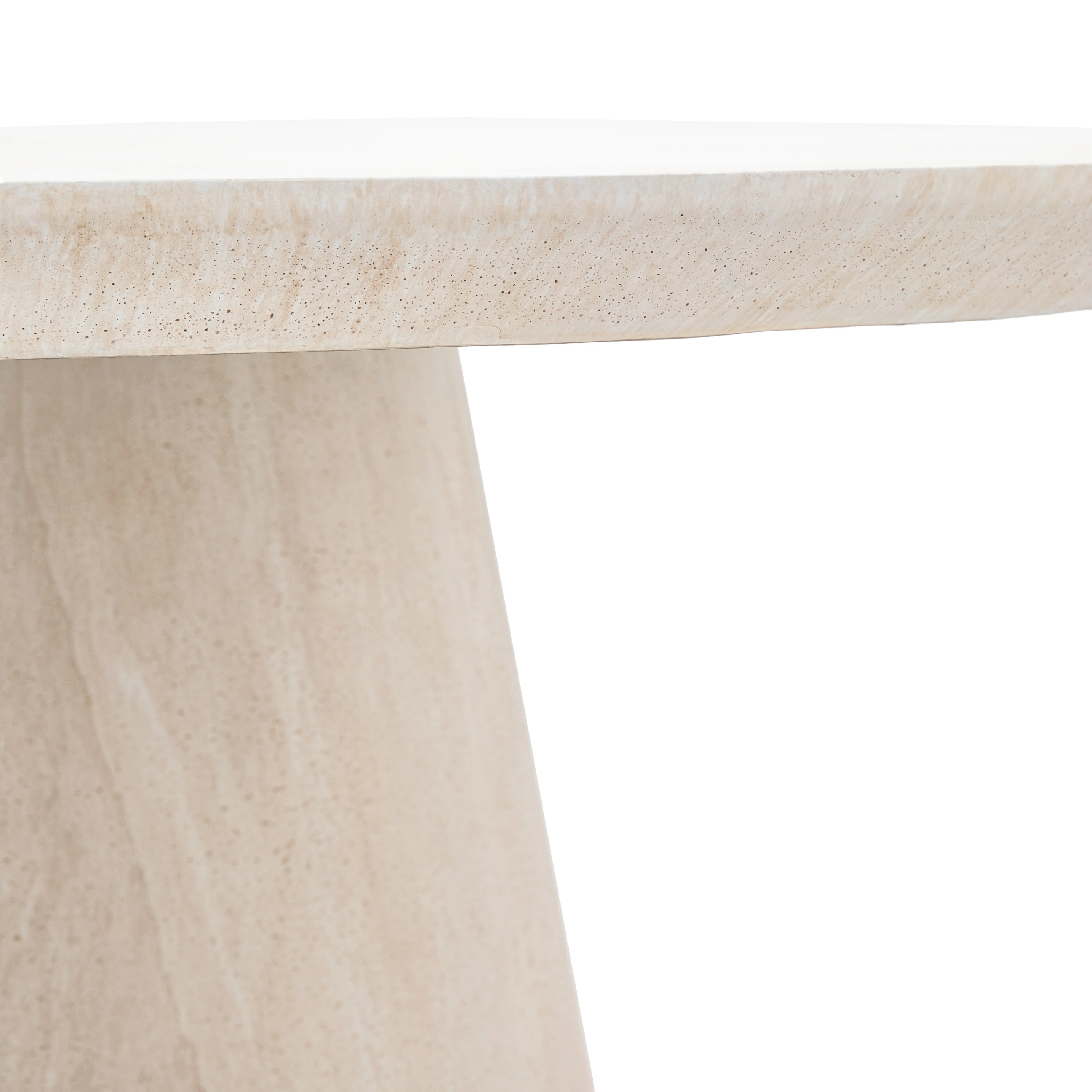 Pedra Round Dining Table | Travertine - Image 4