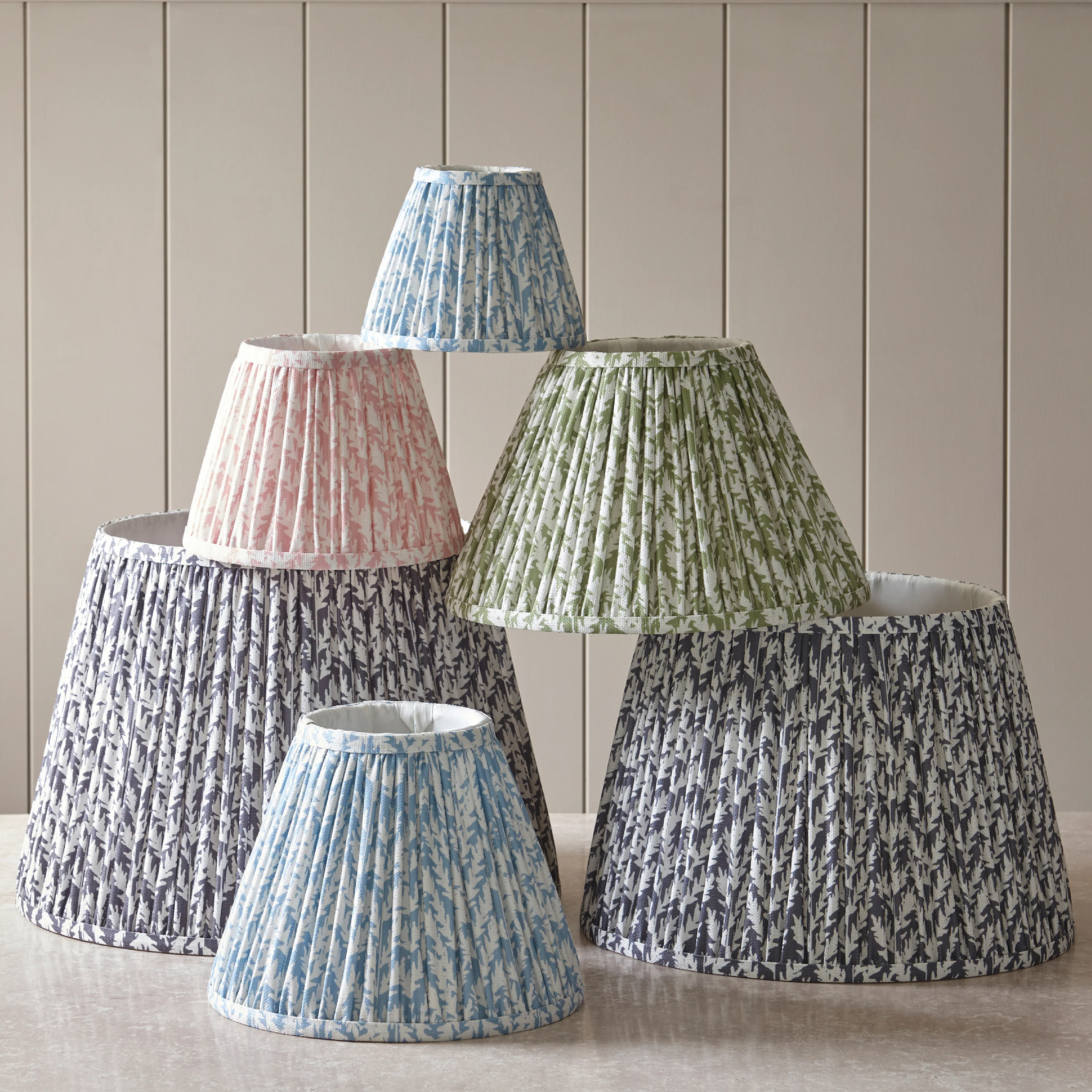 Pleated Fabric Leaf Shade | Herb Garden Green - Image 2