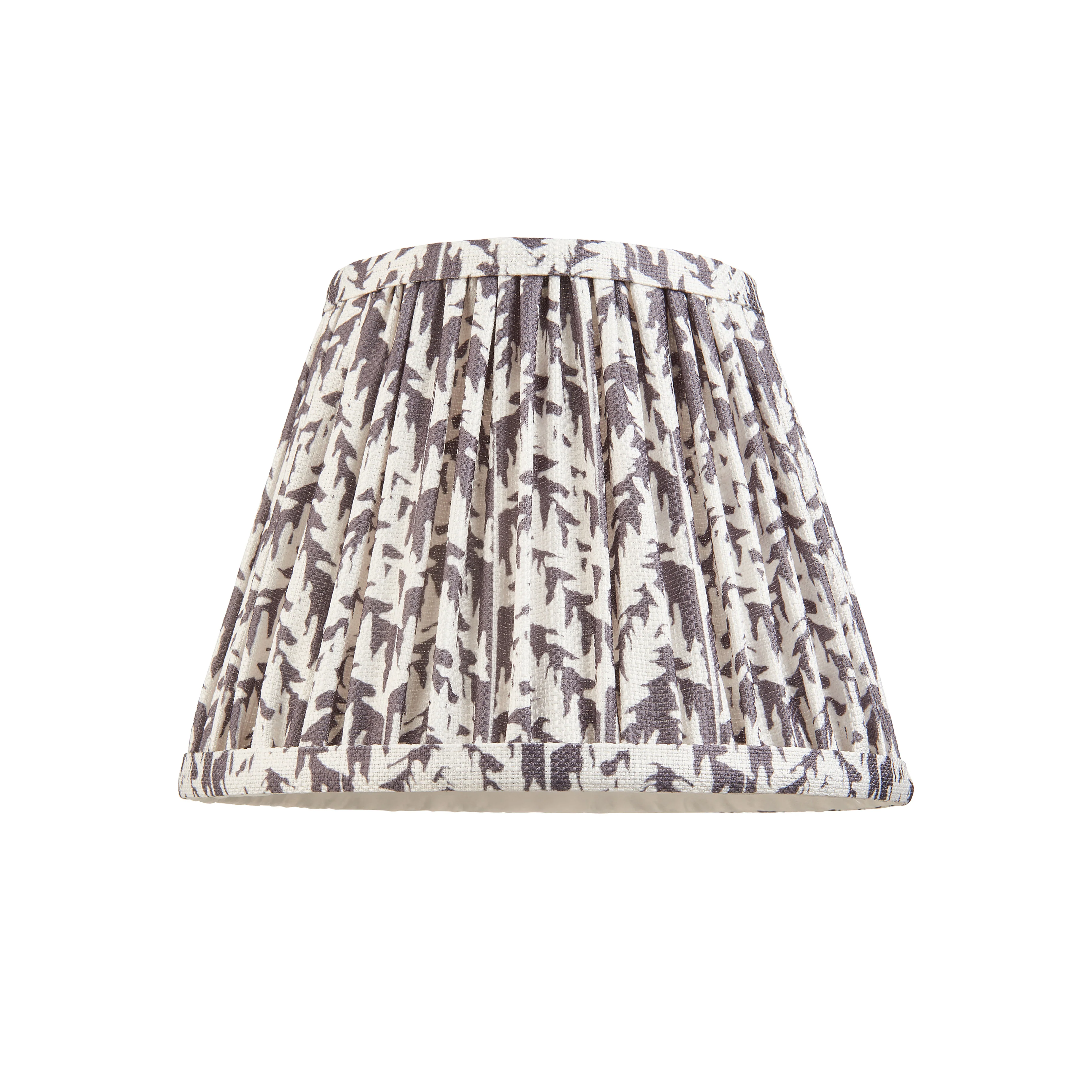 Pleated Fabric Leaf Shade | Pearl Grey - Image 3