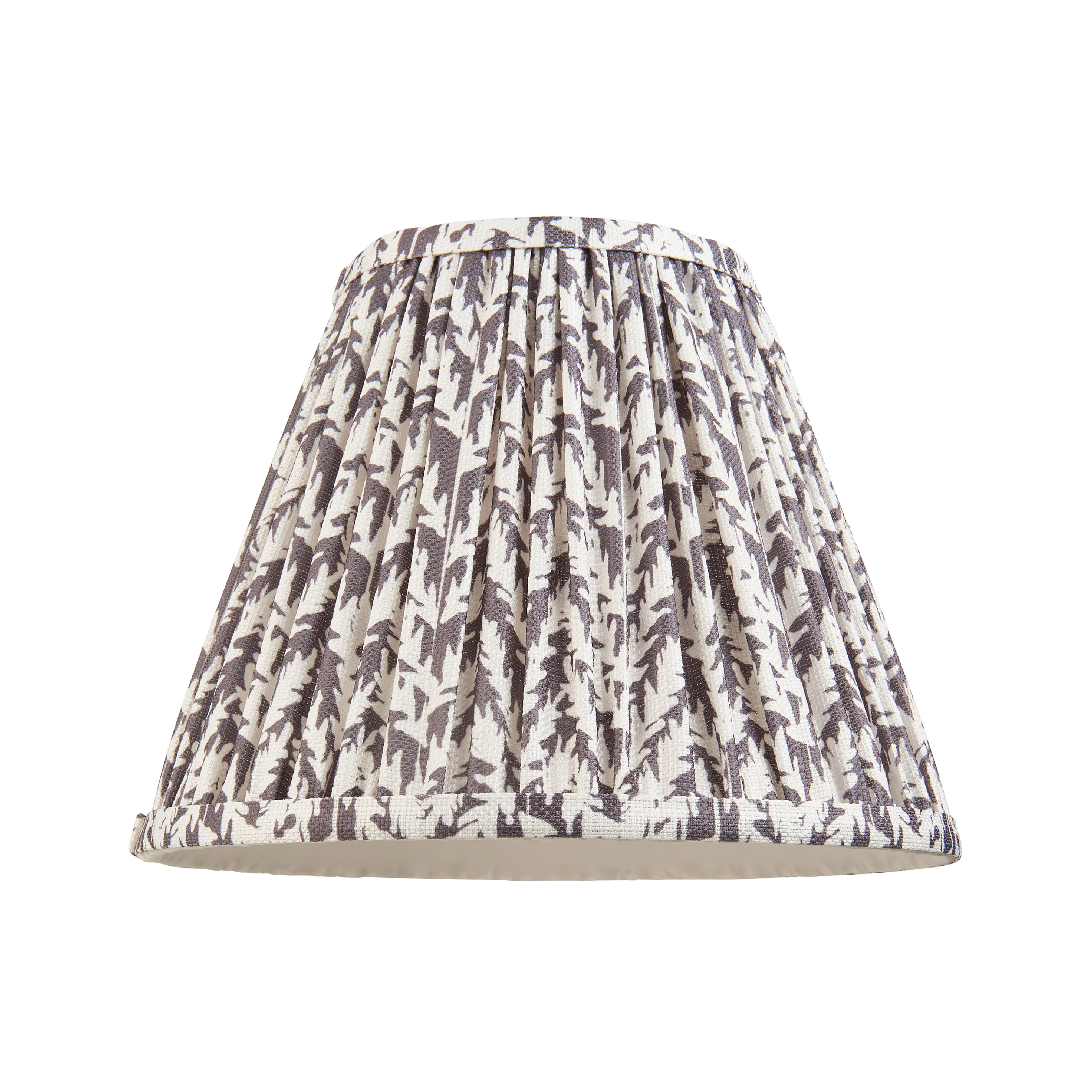 Pleated Fabric Leaf Shade | Pearl Grey - Image 4